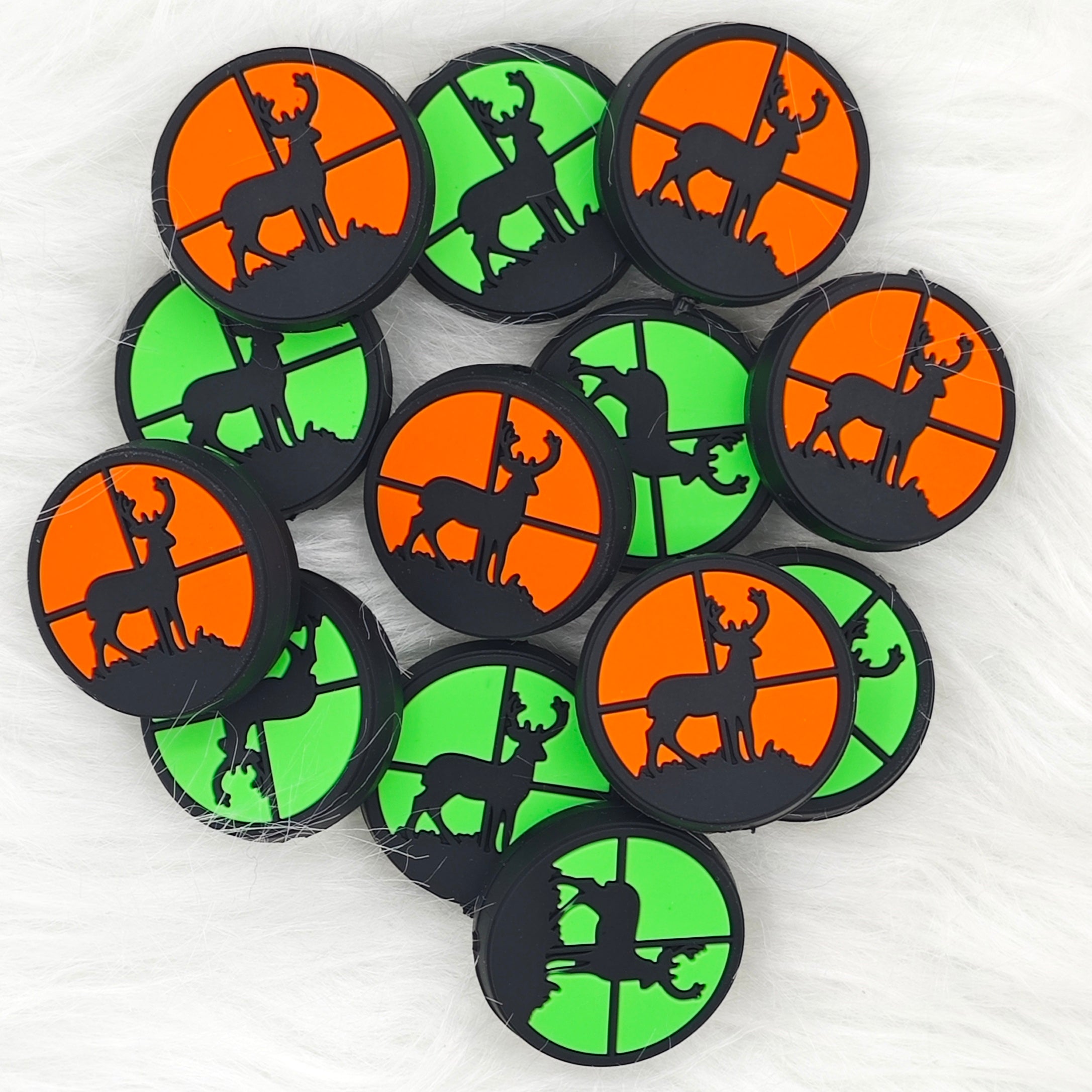 Elk Shadow Silicone Focal Beads Wholesale（mixed color)