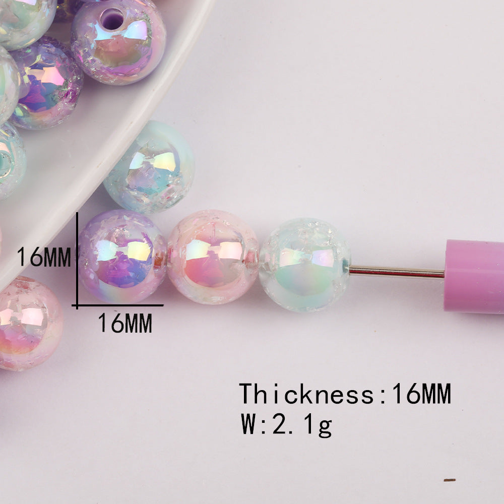 16mm, Cracker Pastel Color Round Acrylic Beads