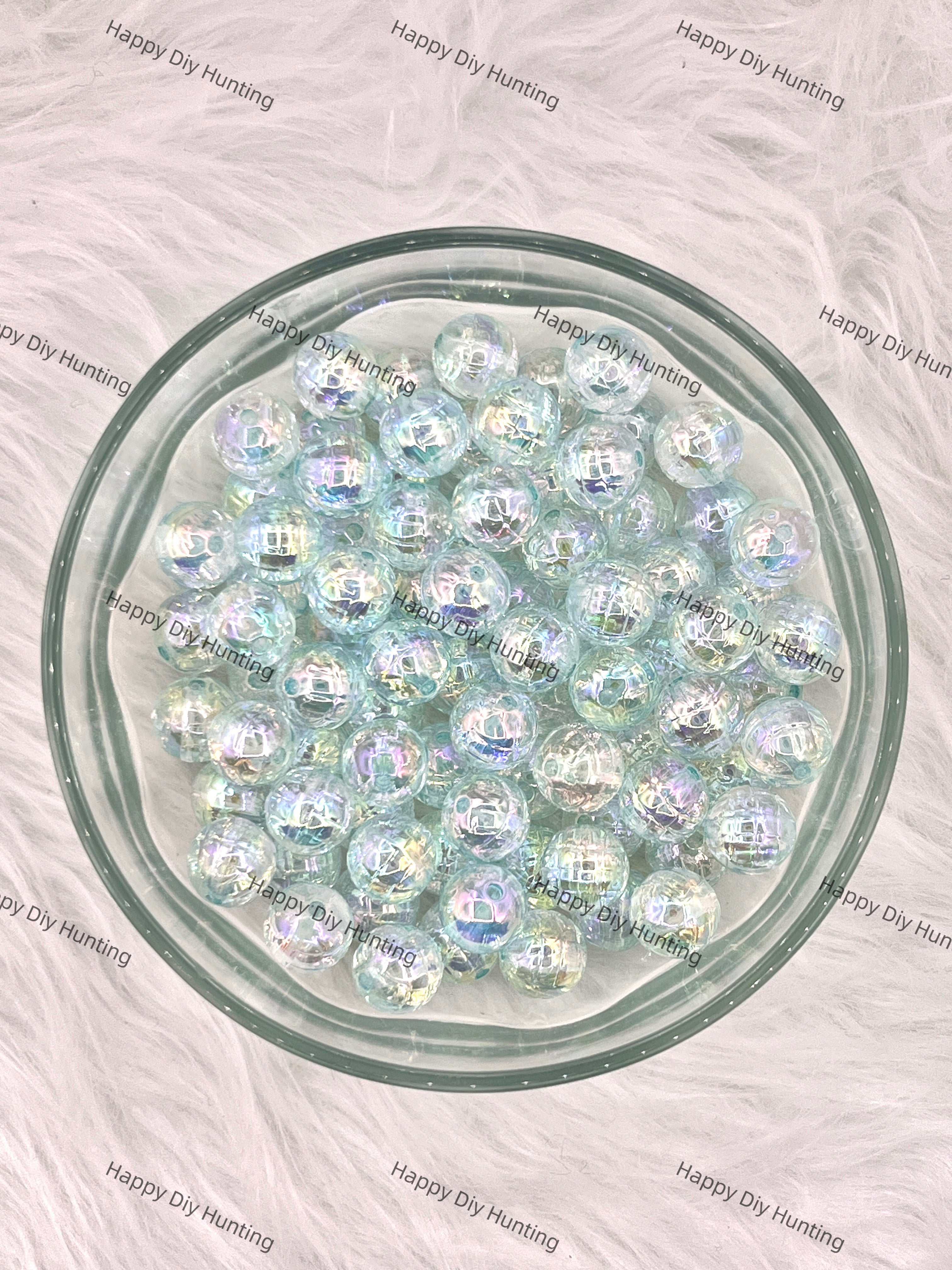 16mm Teal color Disco Acrylic Beads Wholesale