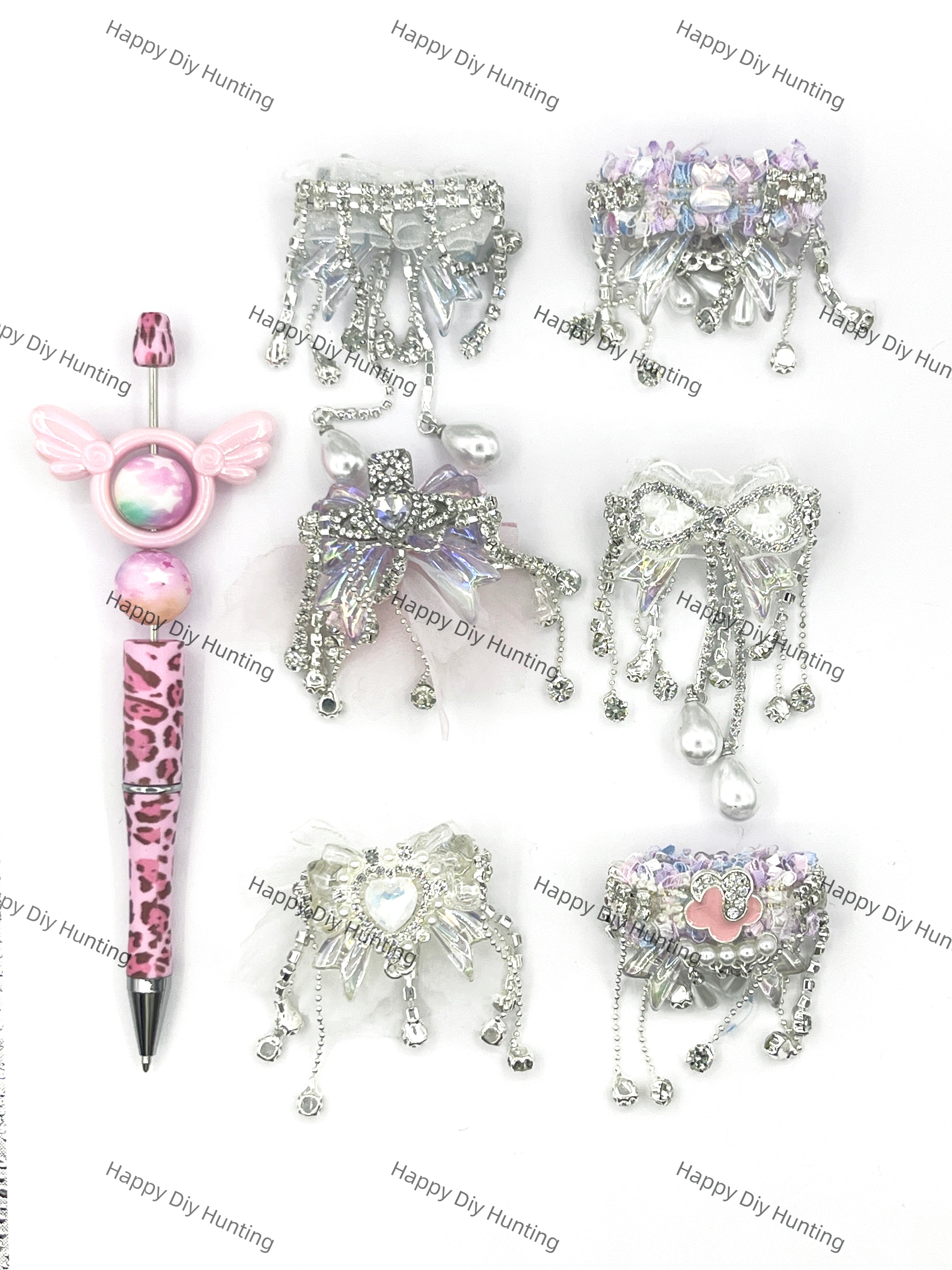 Dangling Rhinestone Beads