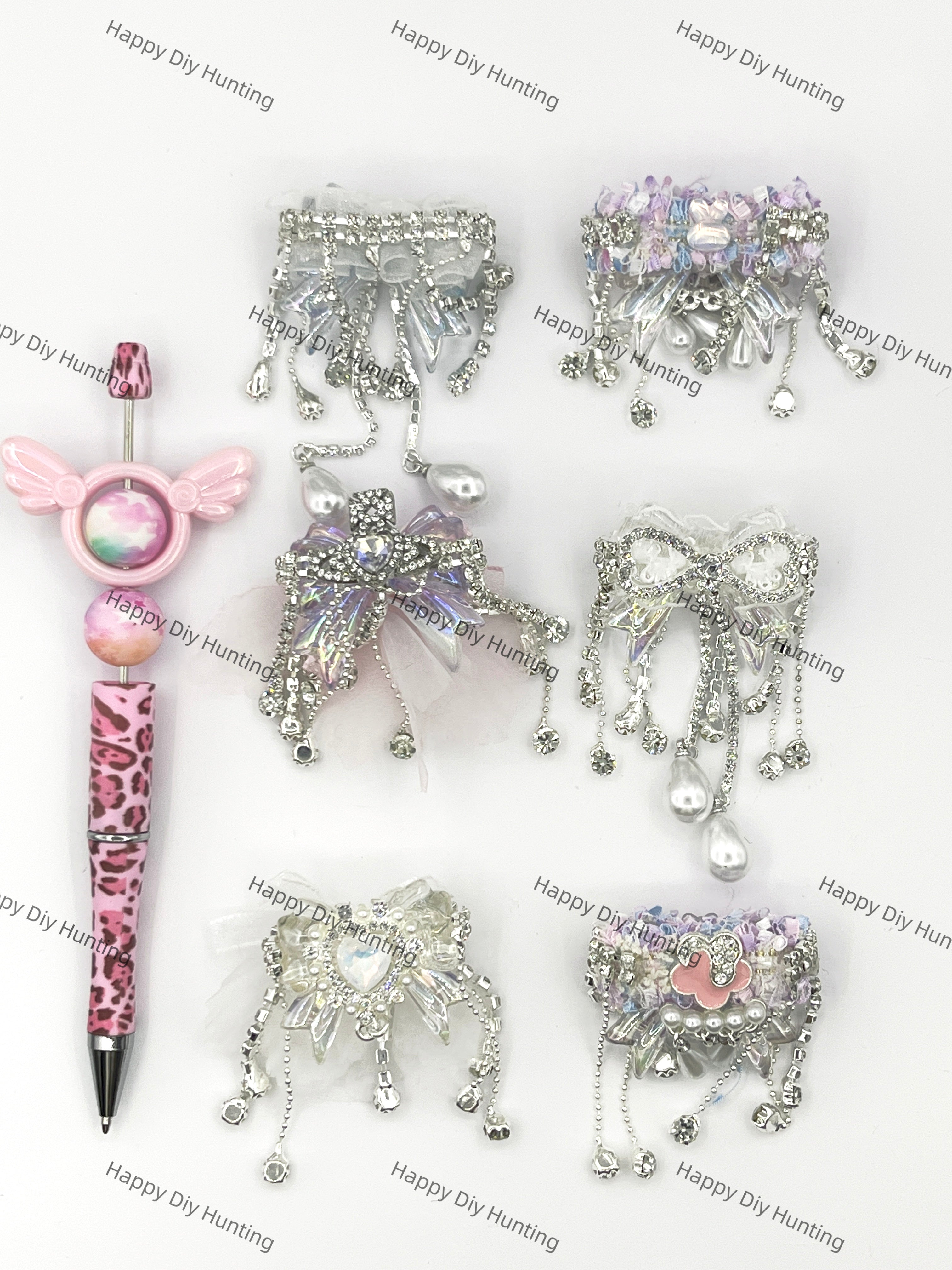 Dangling Rhinestone Beads