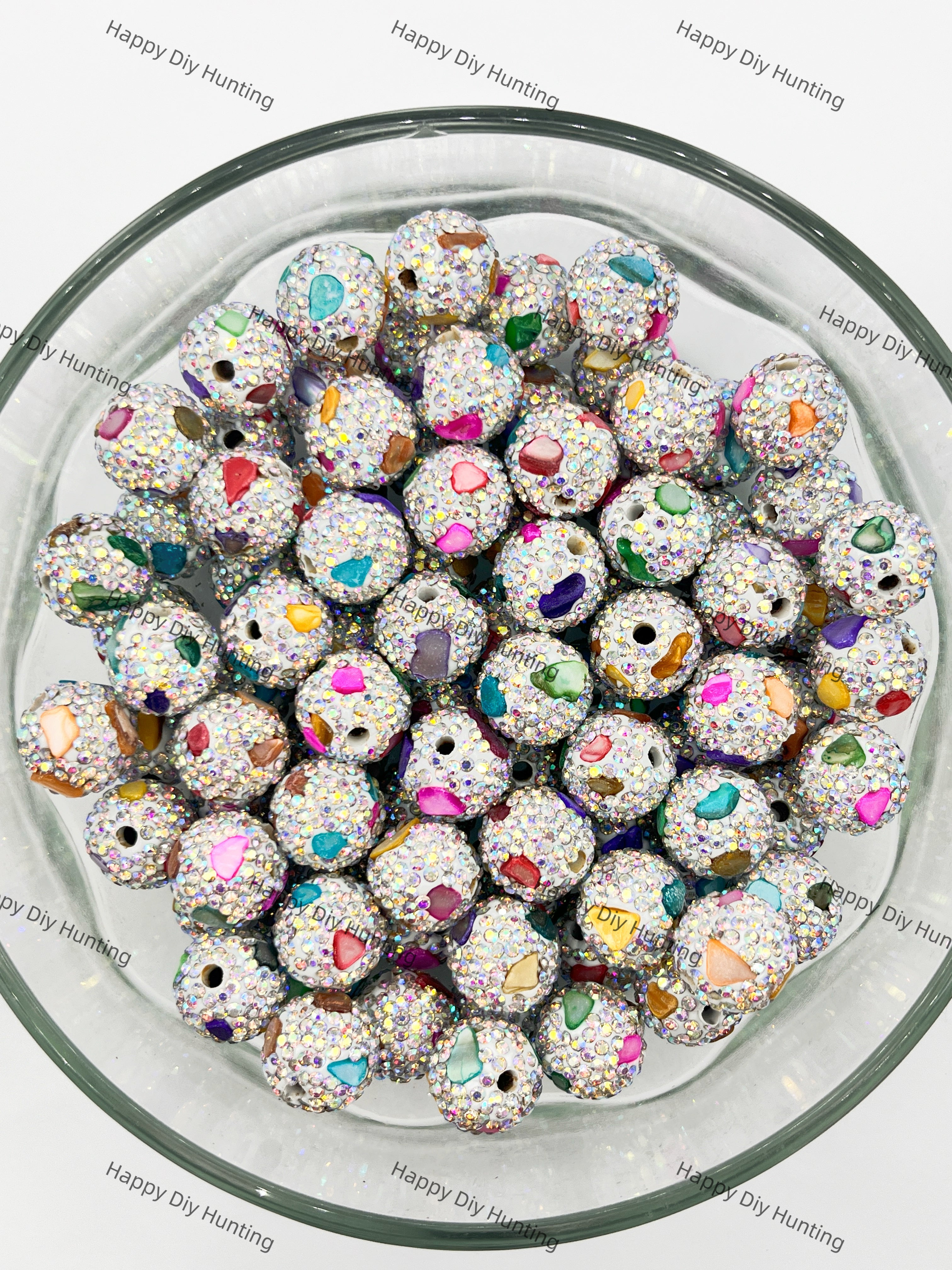 Fancy Round Rhinestone  Beads
