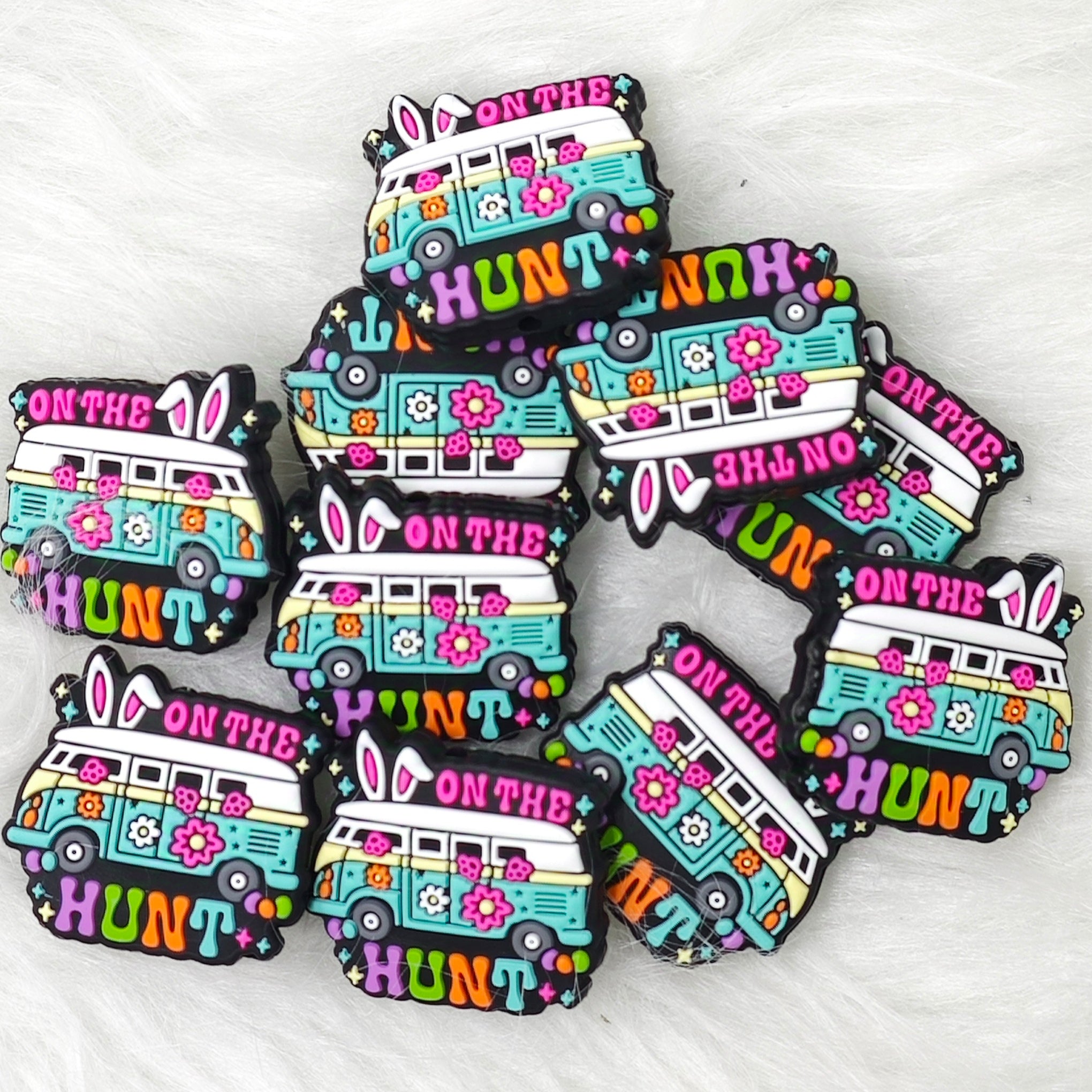 On the hunt silicone focal beads for Easter Day