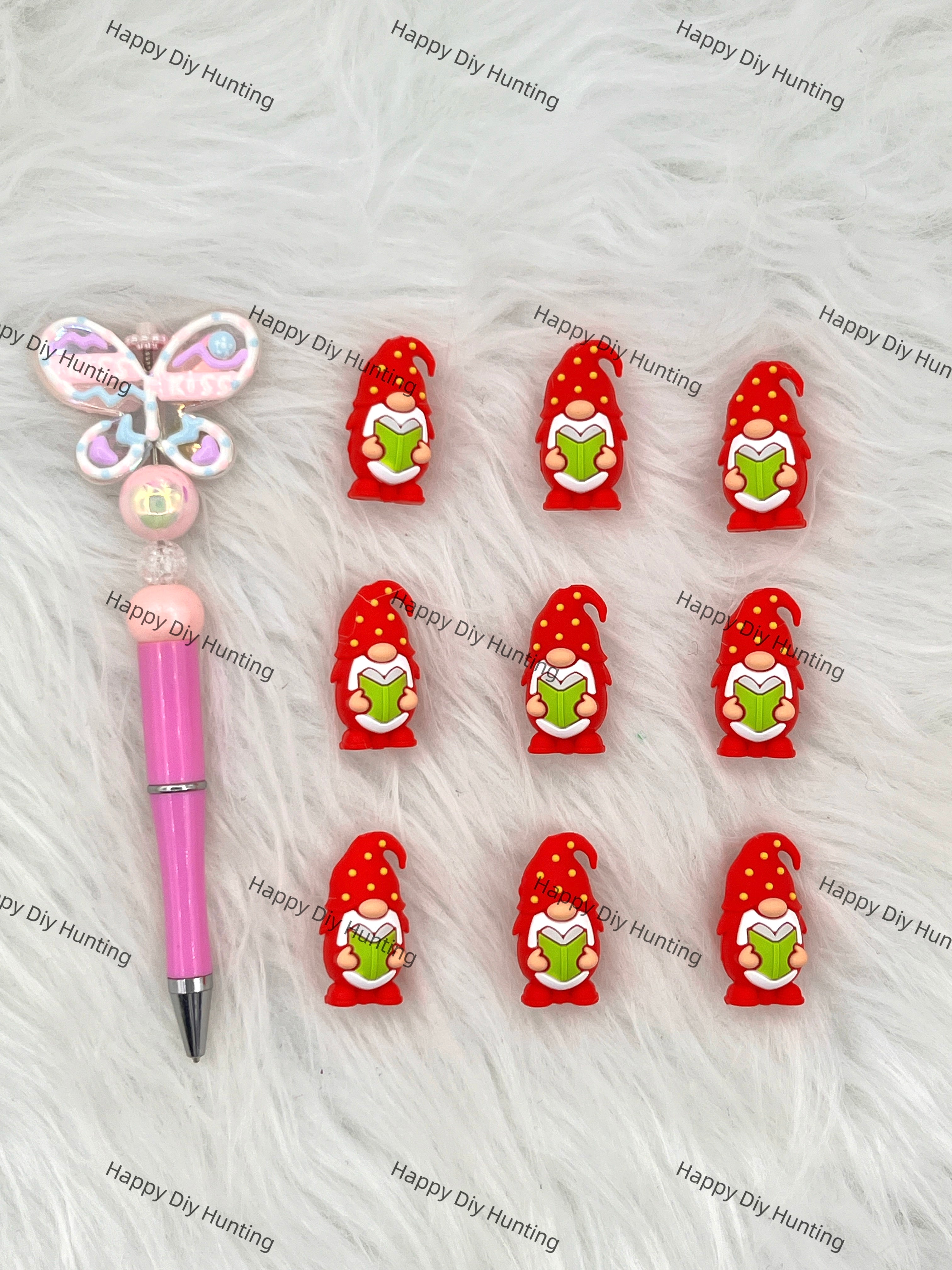 3D Red Dwarf With A Book Silicone Focal Beads Wholesale, silicone focal beads for pens