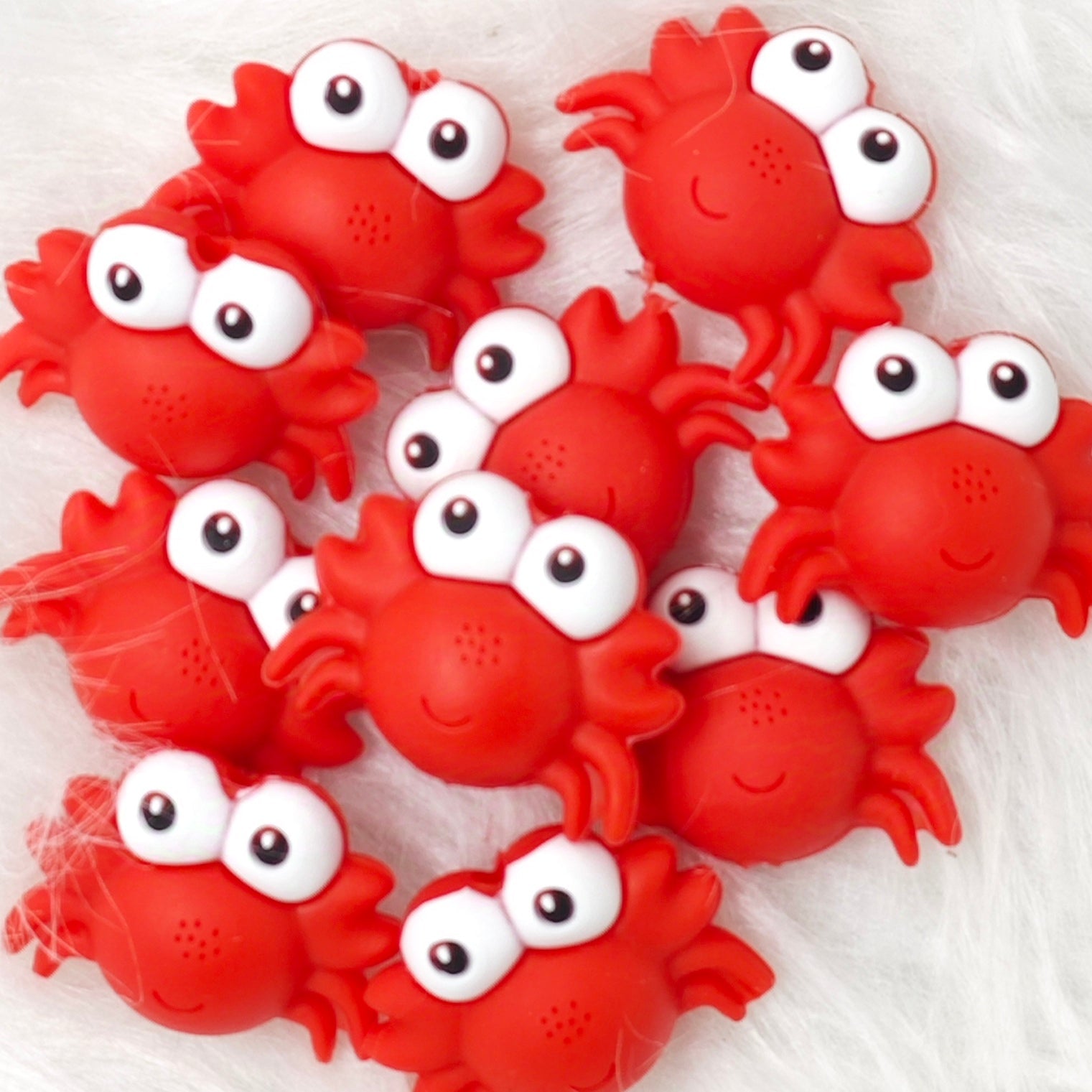 3D crab Silicone Focal Beads , Animal Shaped Focal Beads