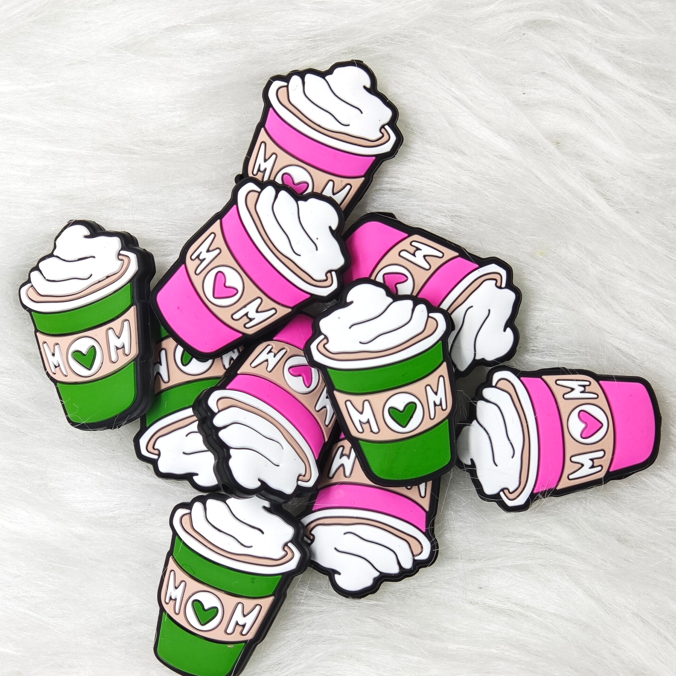 Shaped Focal Beads Love Mom Silicone Focal Beads Wholesale Focal Beads