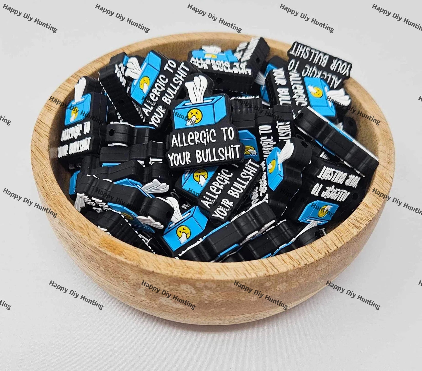 Allergic to Your BS Silicone Focal Beads, Quote Focal Beads