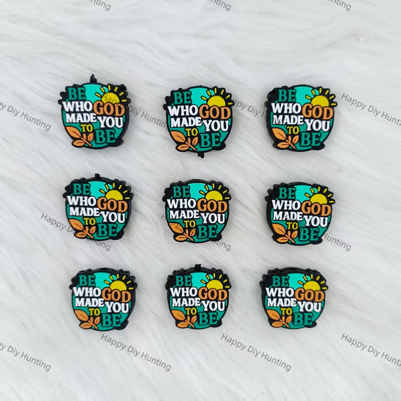 Be Who God Made You To Be Silicone Focal Beads Wholesale, silicone focal beads for pens