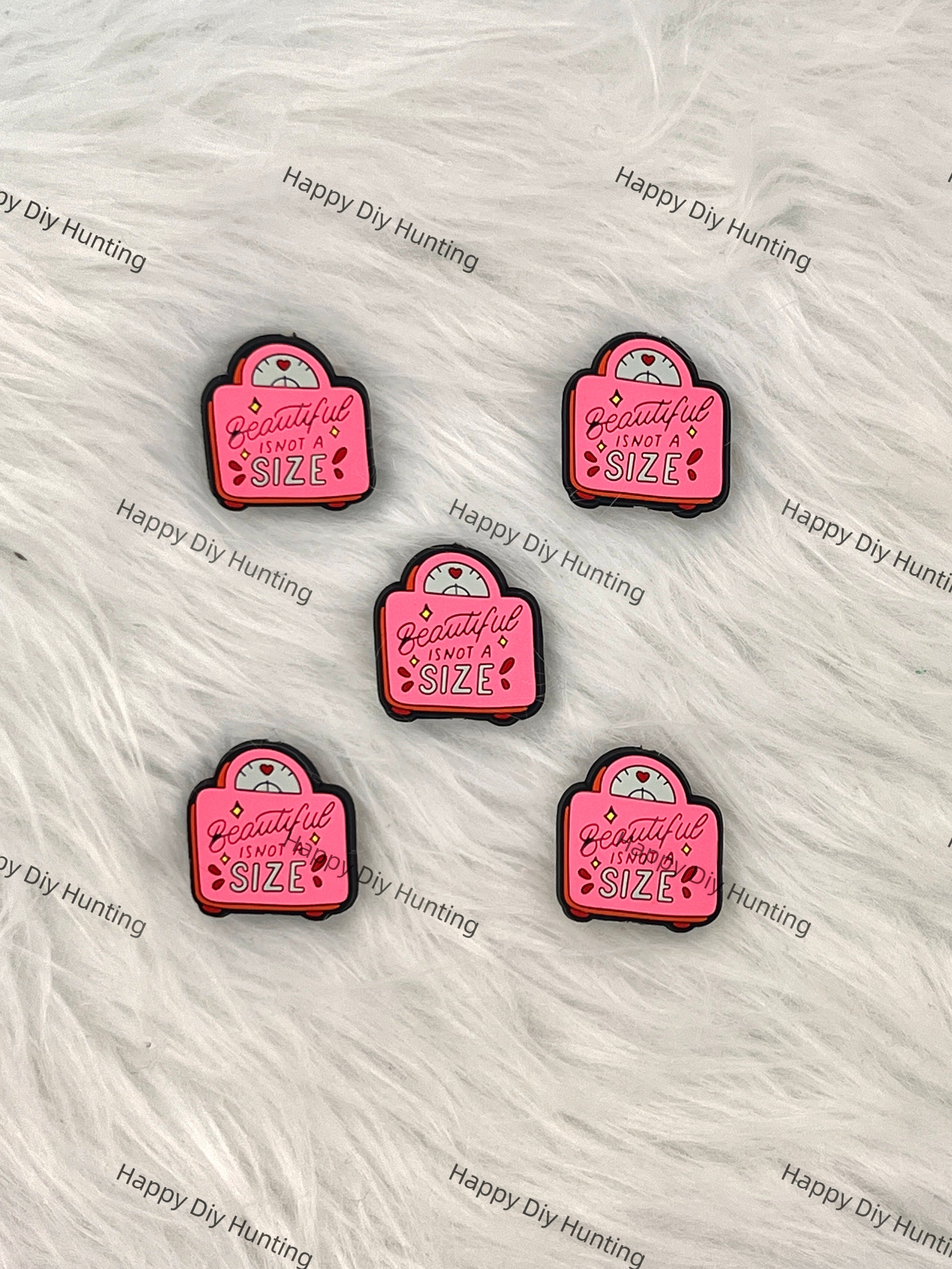 Beautiful Is Not A Size Silicone Focal Beads wholesale, Silicone focal beads for pens