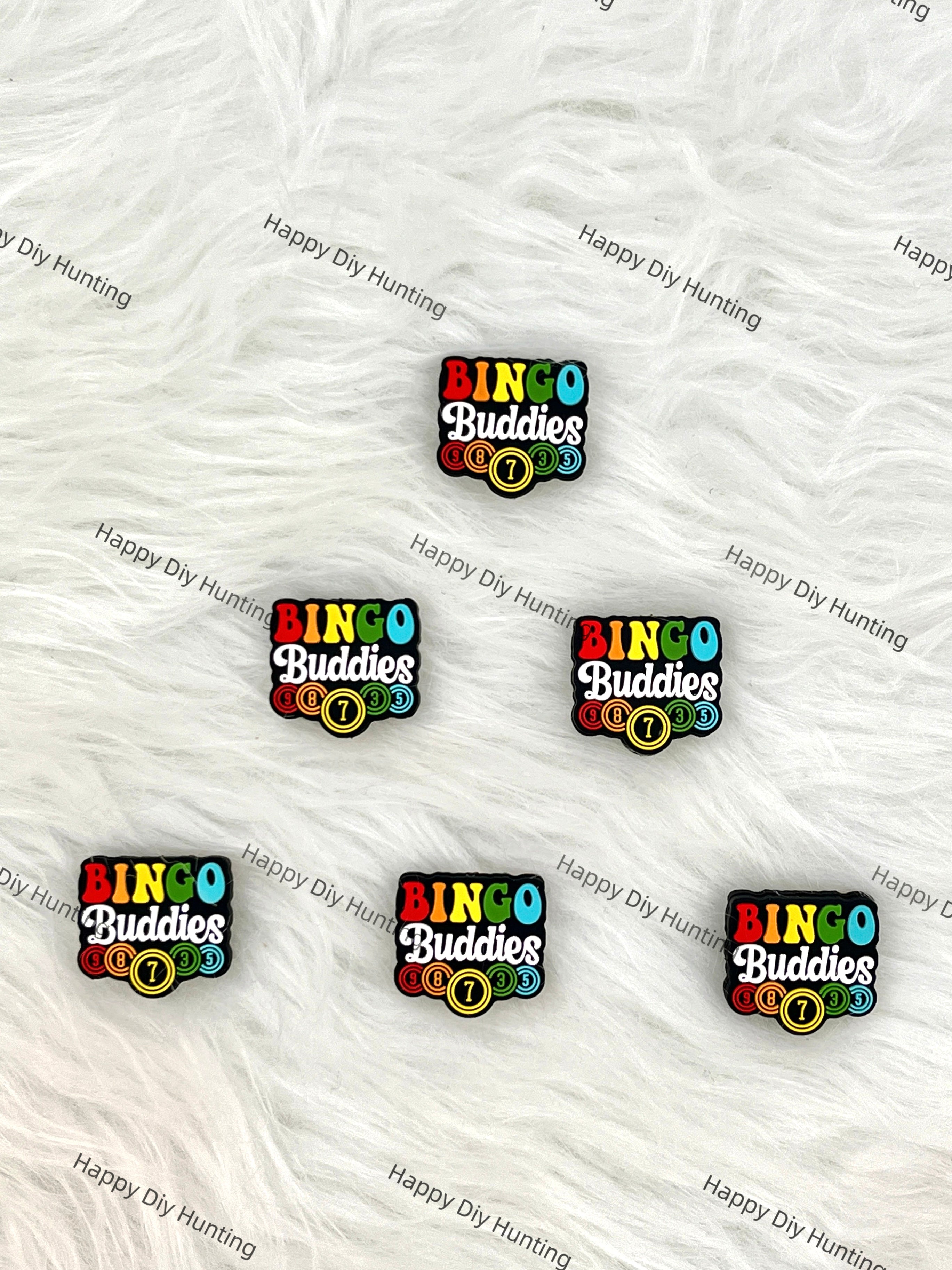 Bingo Buddies Silicone Focal Bead