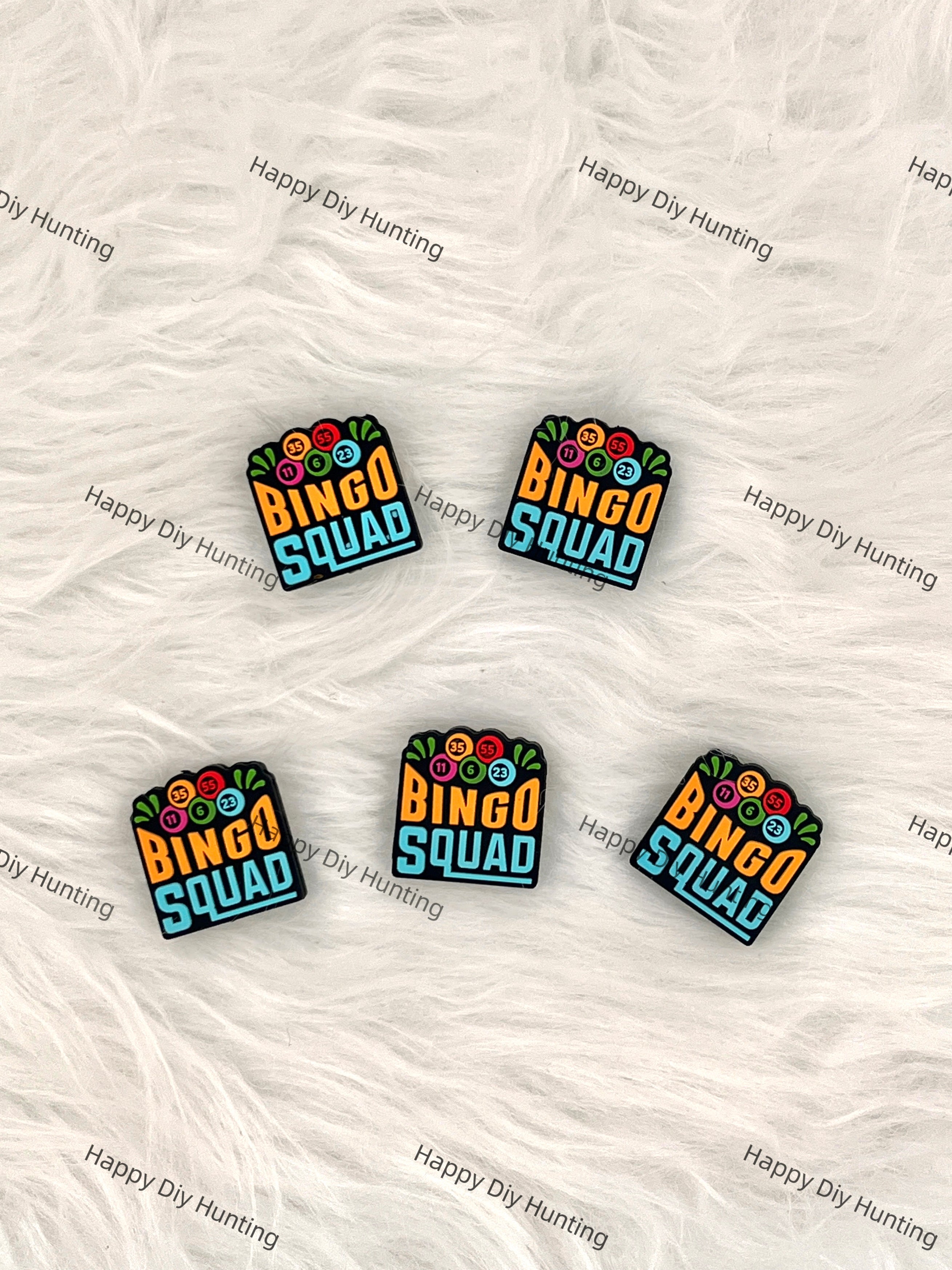 Bingo Squad Silicone Focal Bead