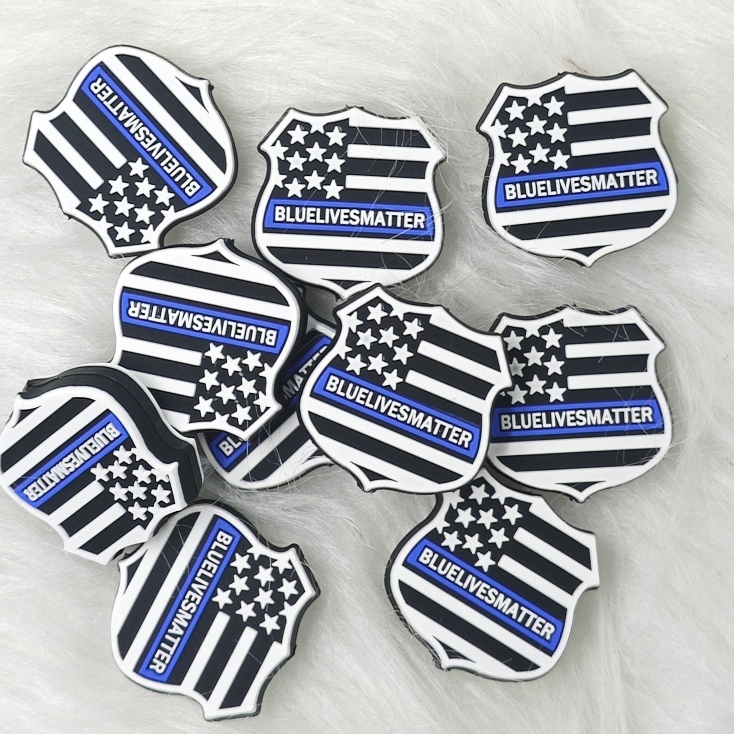 Bluelivesmatter Silicone Focal Beads Wholesale, Saying Silicone Focal Beads