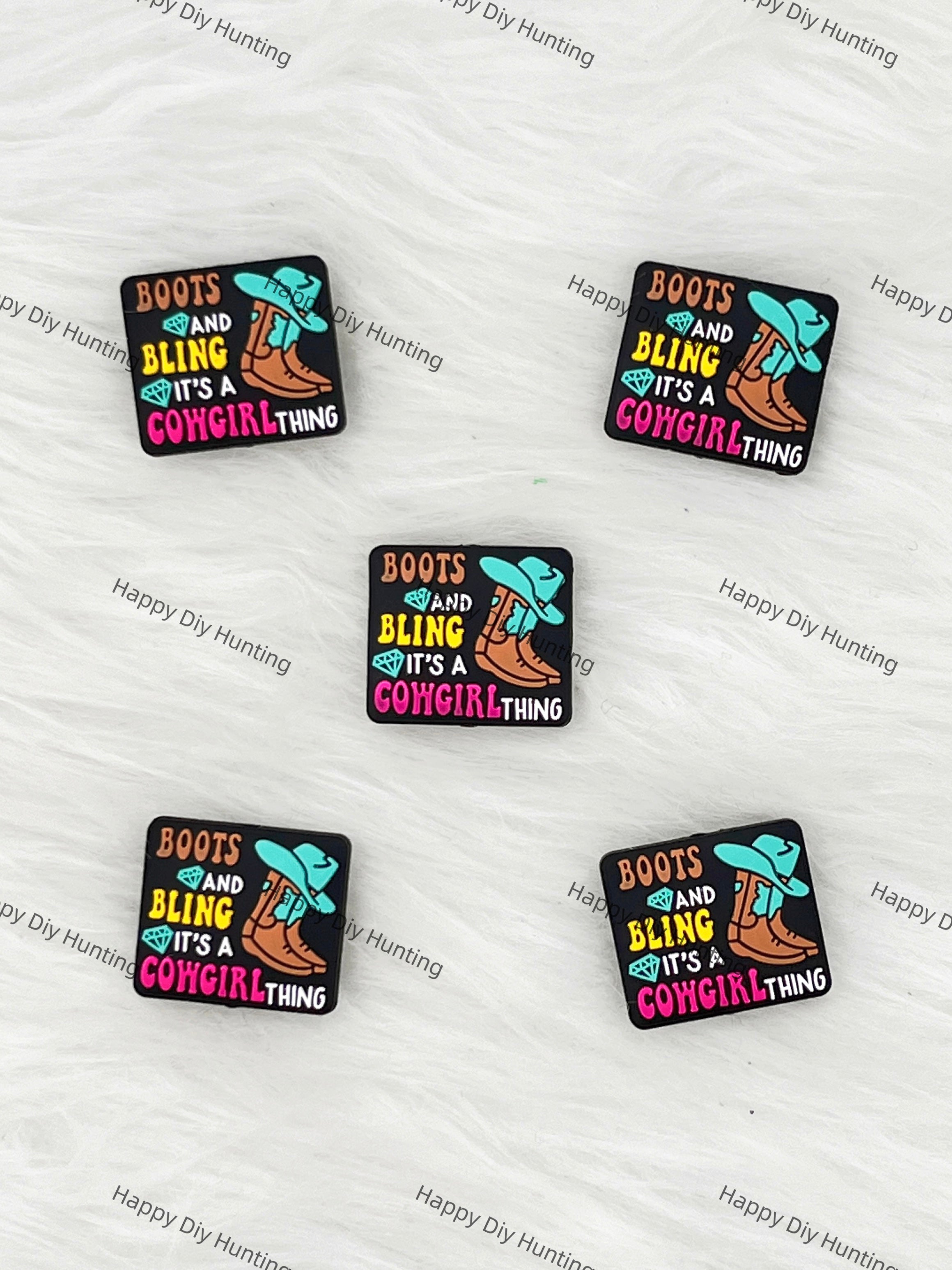Boots And Bling It's A Cowgirl Thing Silicone Focal Beads Wholesale, silicone focal beads for pens
