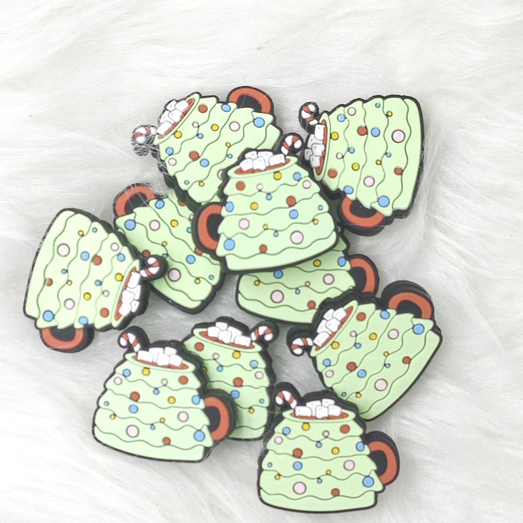 Christmas Drink Silicone Focal Beads