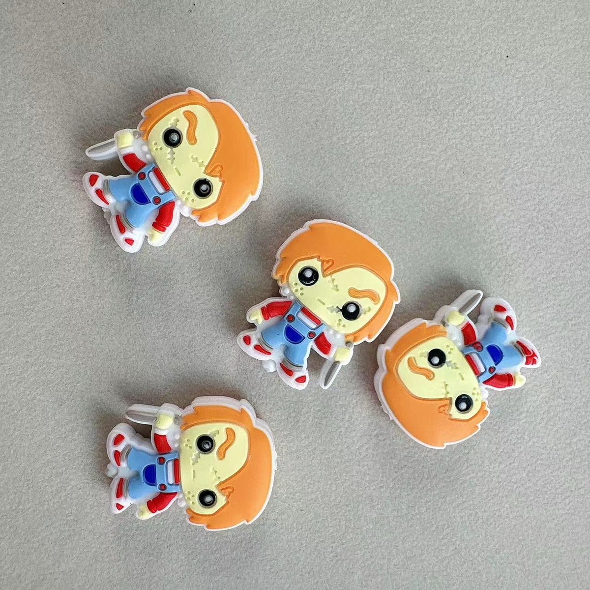 Chuckyyyy Halloween Silicone Focal Beads, Halloween Focal Beads