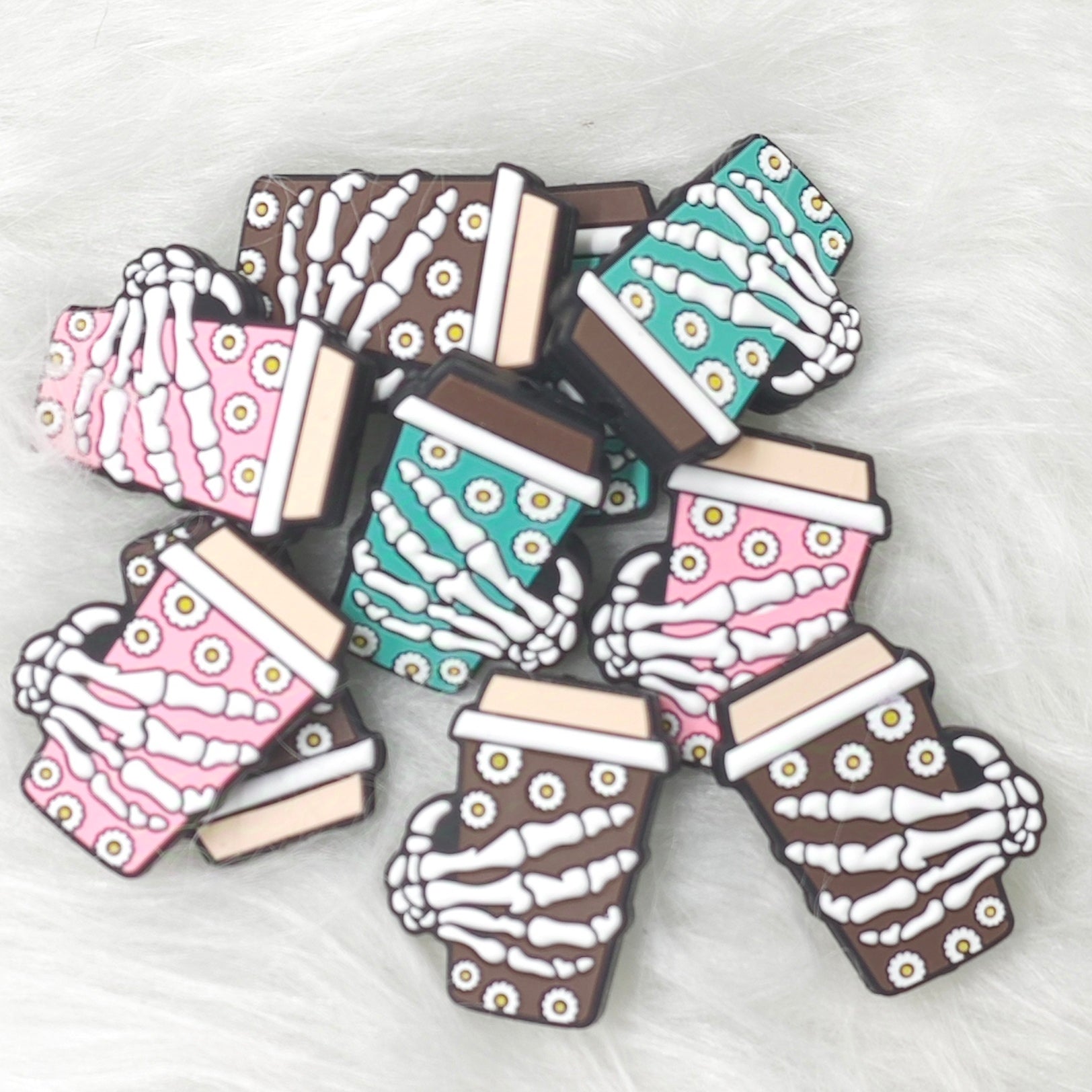 Coffee cup,  drink food  Halloween Silicon Focal Beads Wholesale, Halloween Focal Beads