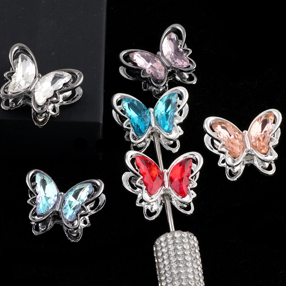 Crystal Butterfly with Rhinestones