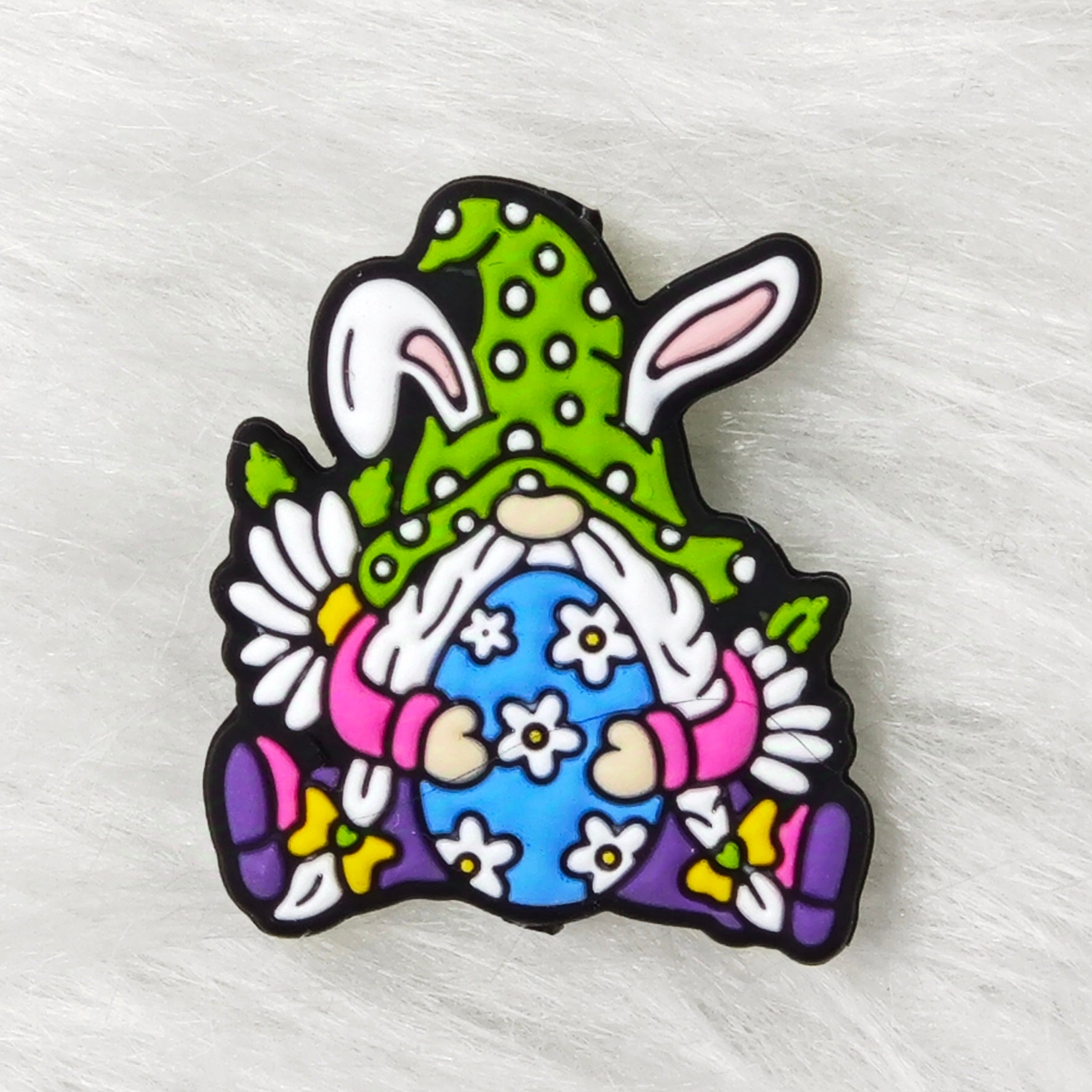 Gnomes silicone focal beads for Easter Day