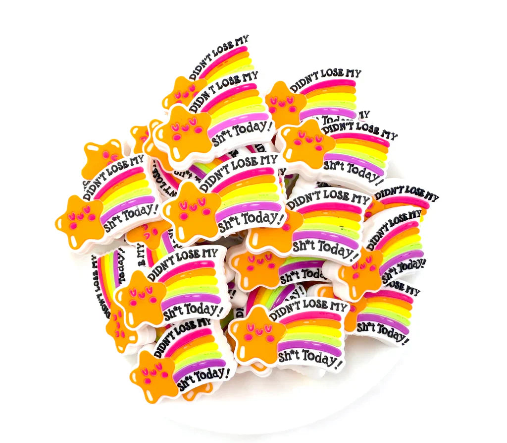 Didn't Lose My Sh*t Today Silicone Focal Beads, Quote Focal Beads