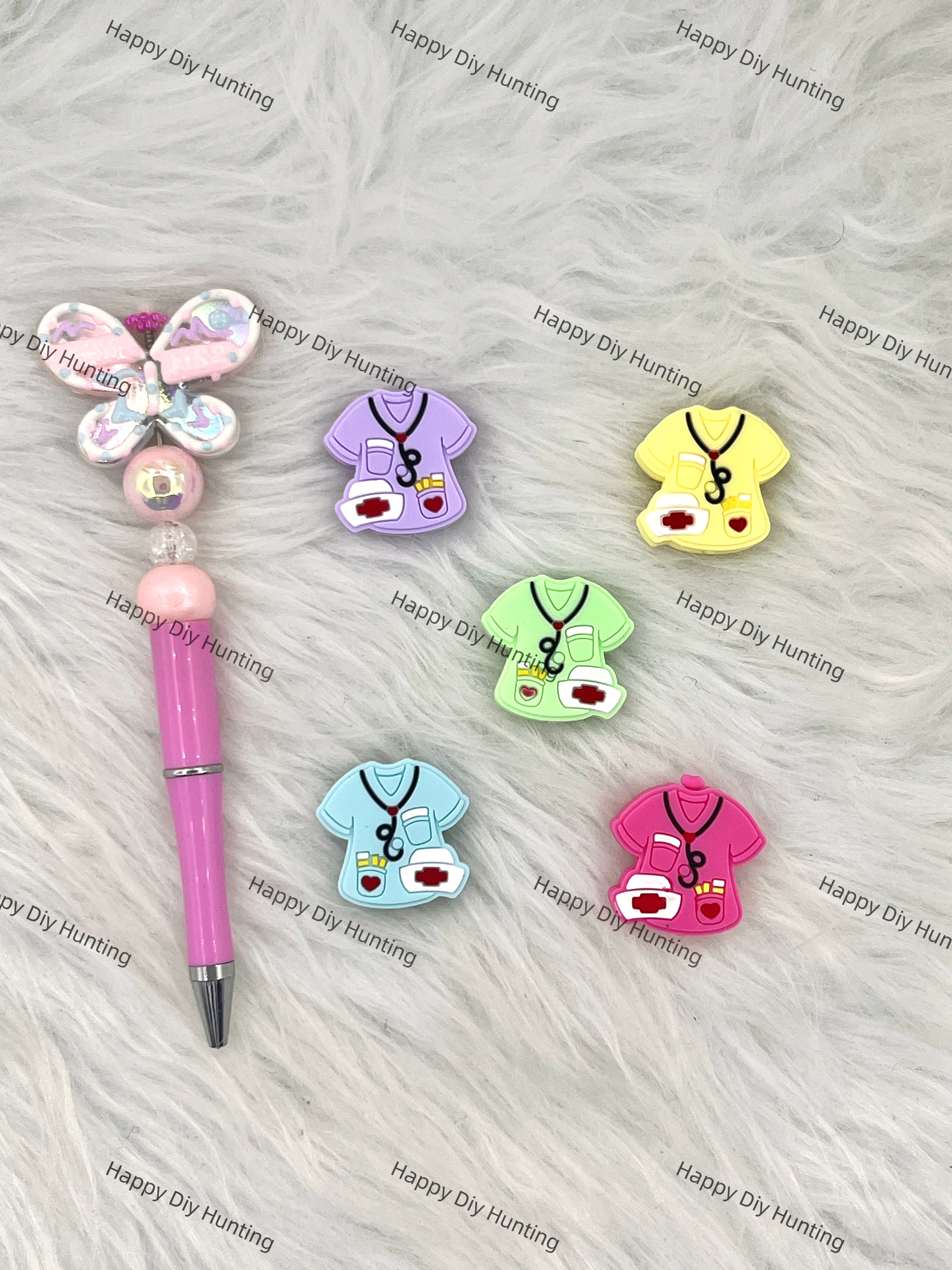 Doctor's Costume Silicone Focal Beads Wholesale, silicone focal beads for pens