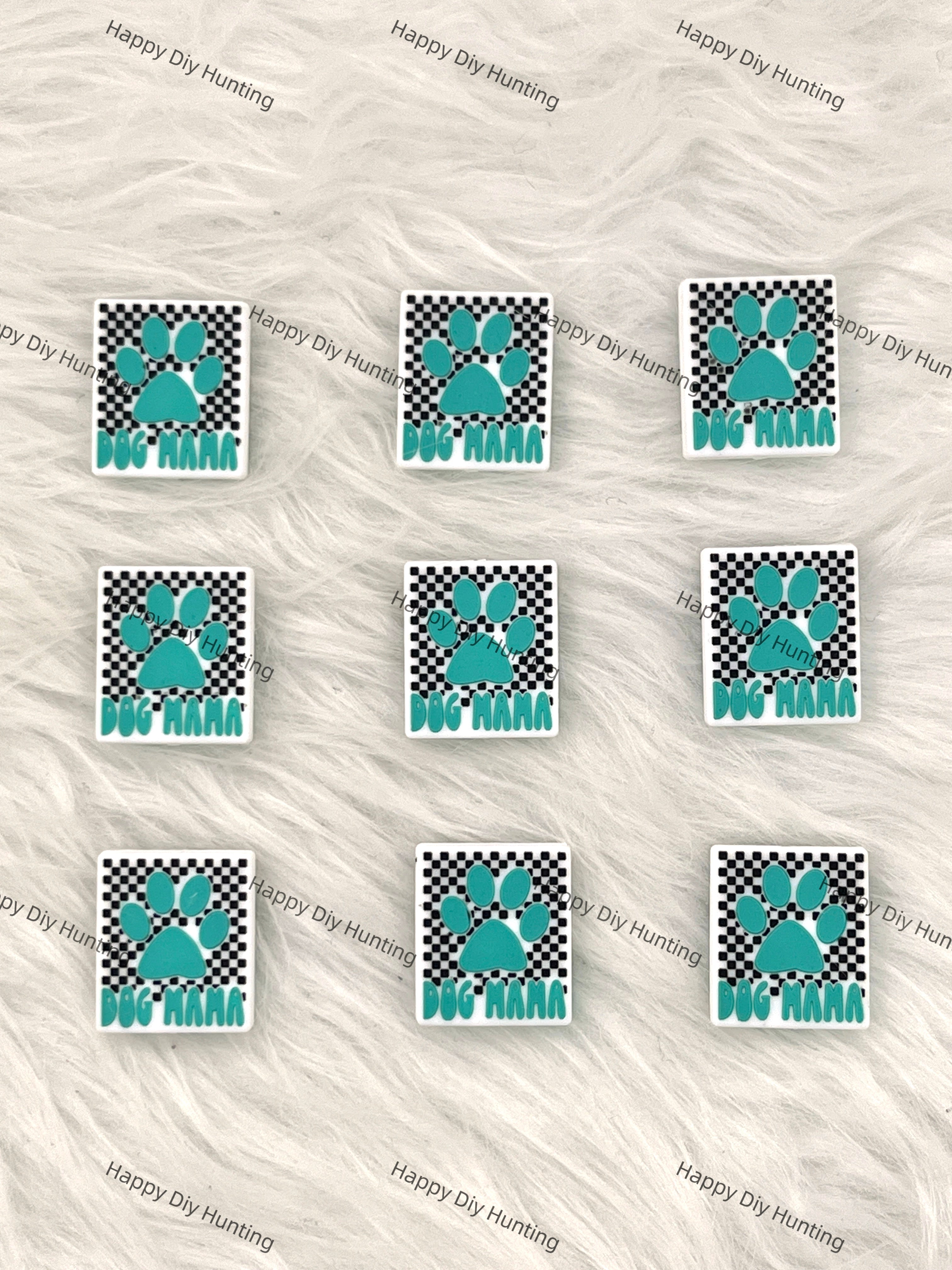 Dog Mama Silicone Focal Beads Wholesale, silicone focal beads for pens