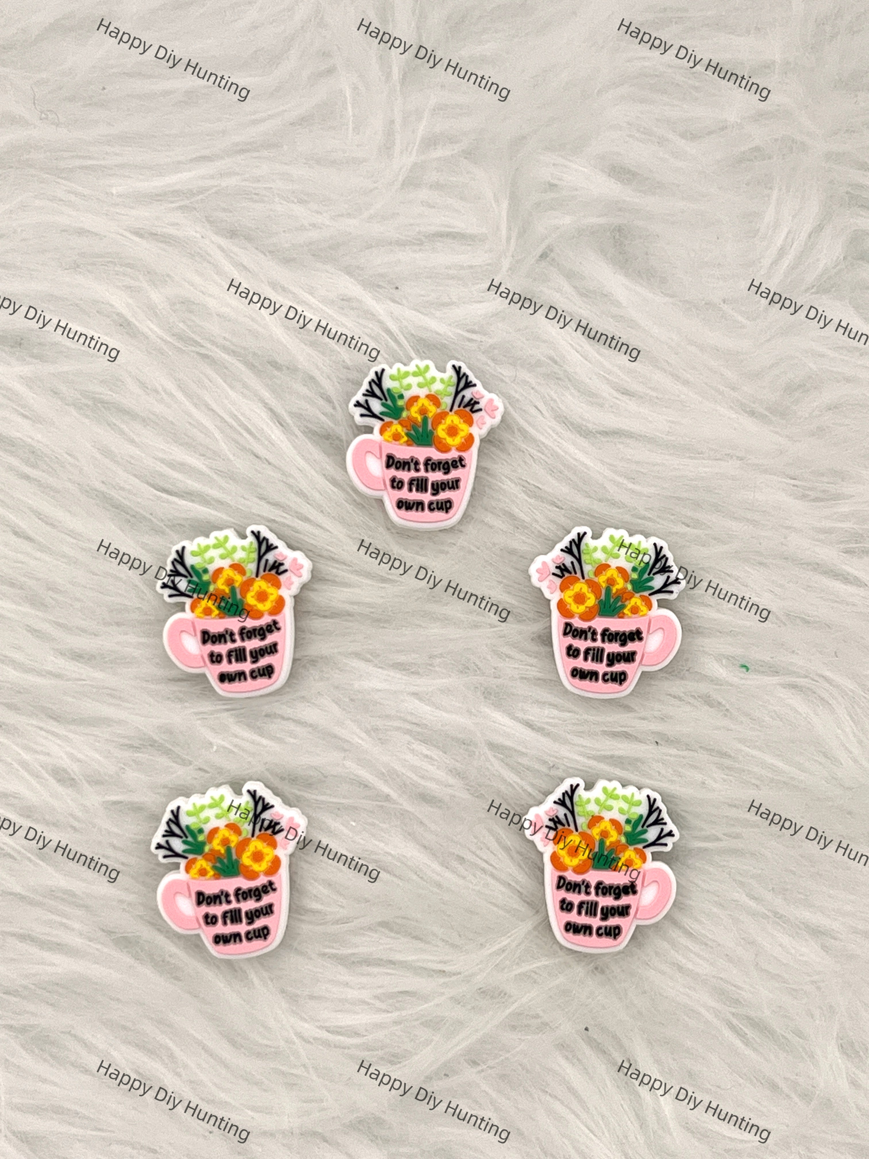 Don't Forget To Fill Your Own Cup Silicone Focal Beads Wholesale, Silicone focal beads for pens