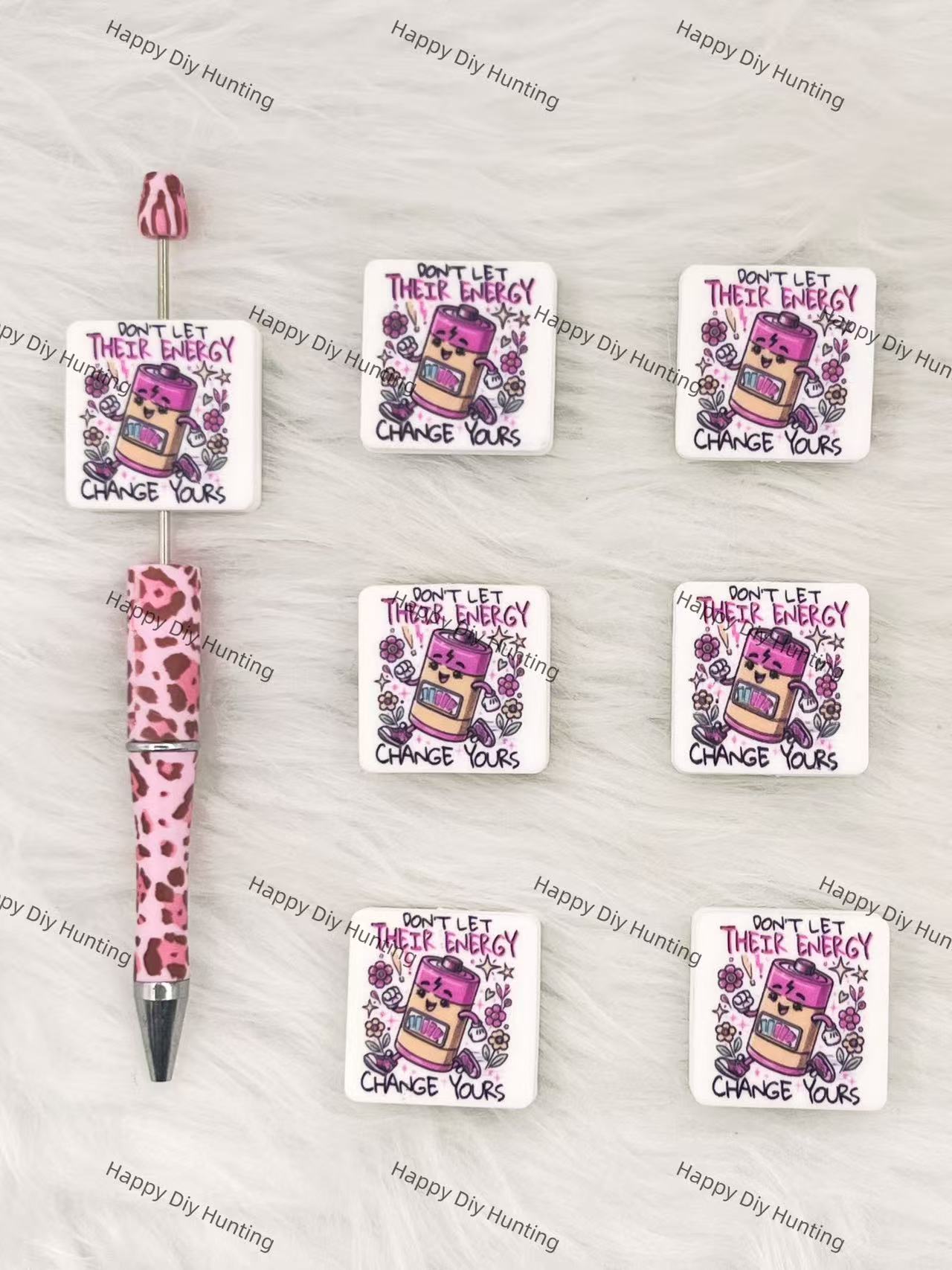 Don't Let Their Energy Change Yours Silicone Focal Beads Wholesale, silicone focal beads for pens