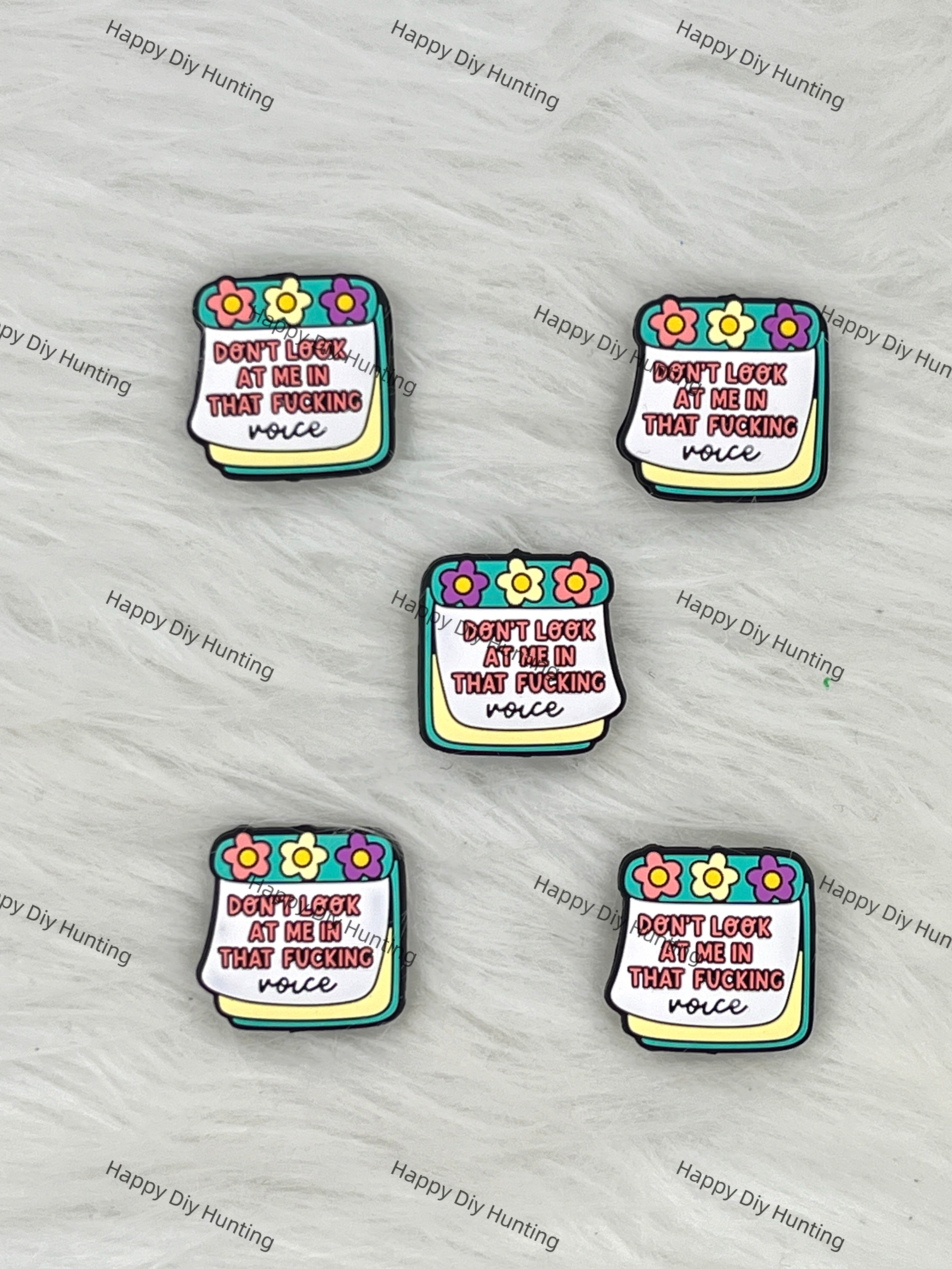 Don’t Look At Me In That Fucking Voice Silicone Focal Beads Wholesale, silicone focal beads for pens