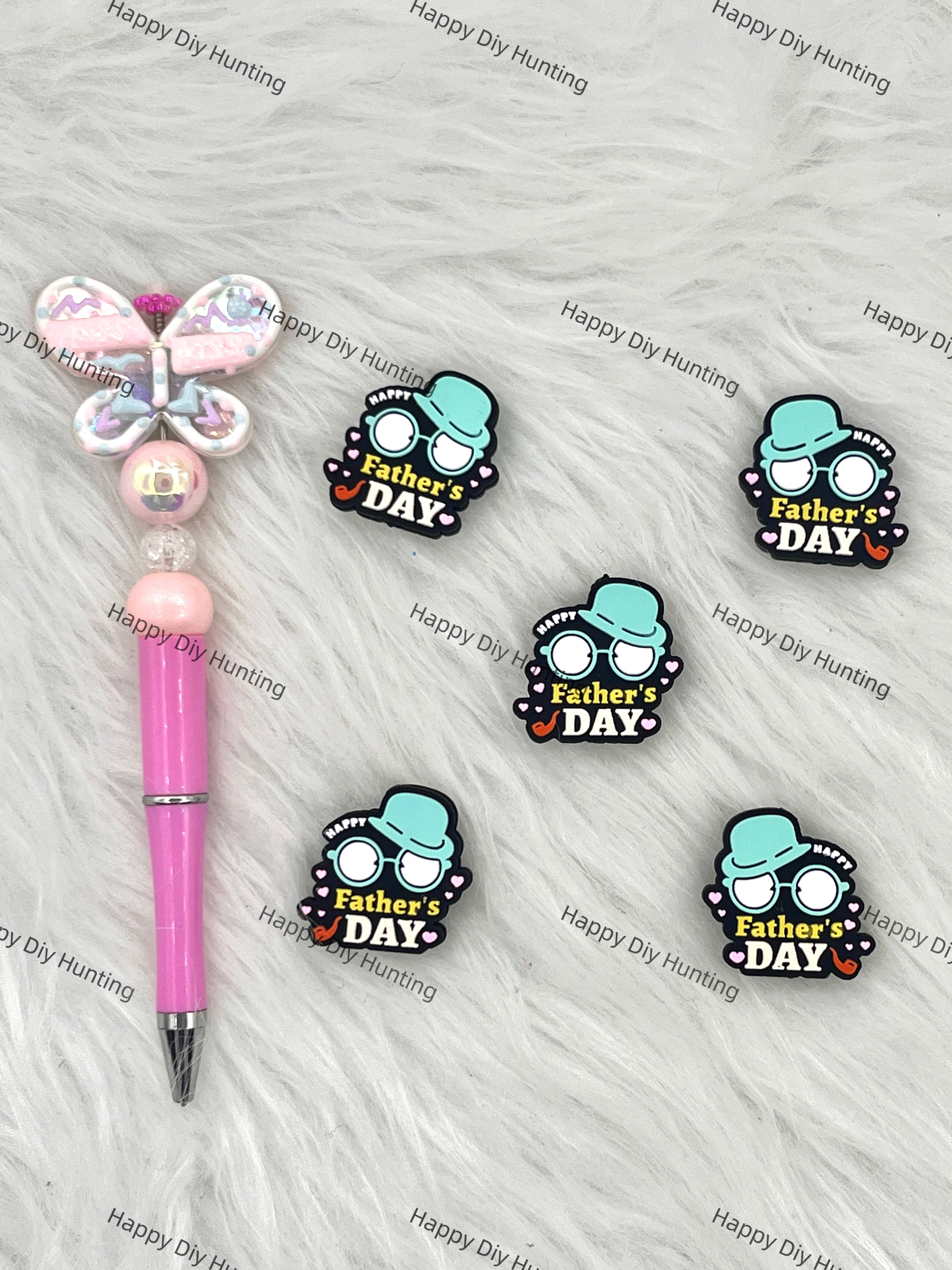 Father's Day Silicone Focal Beads Wholesale, silicone focal beads for pens