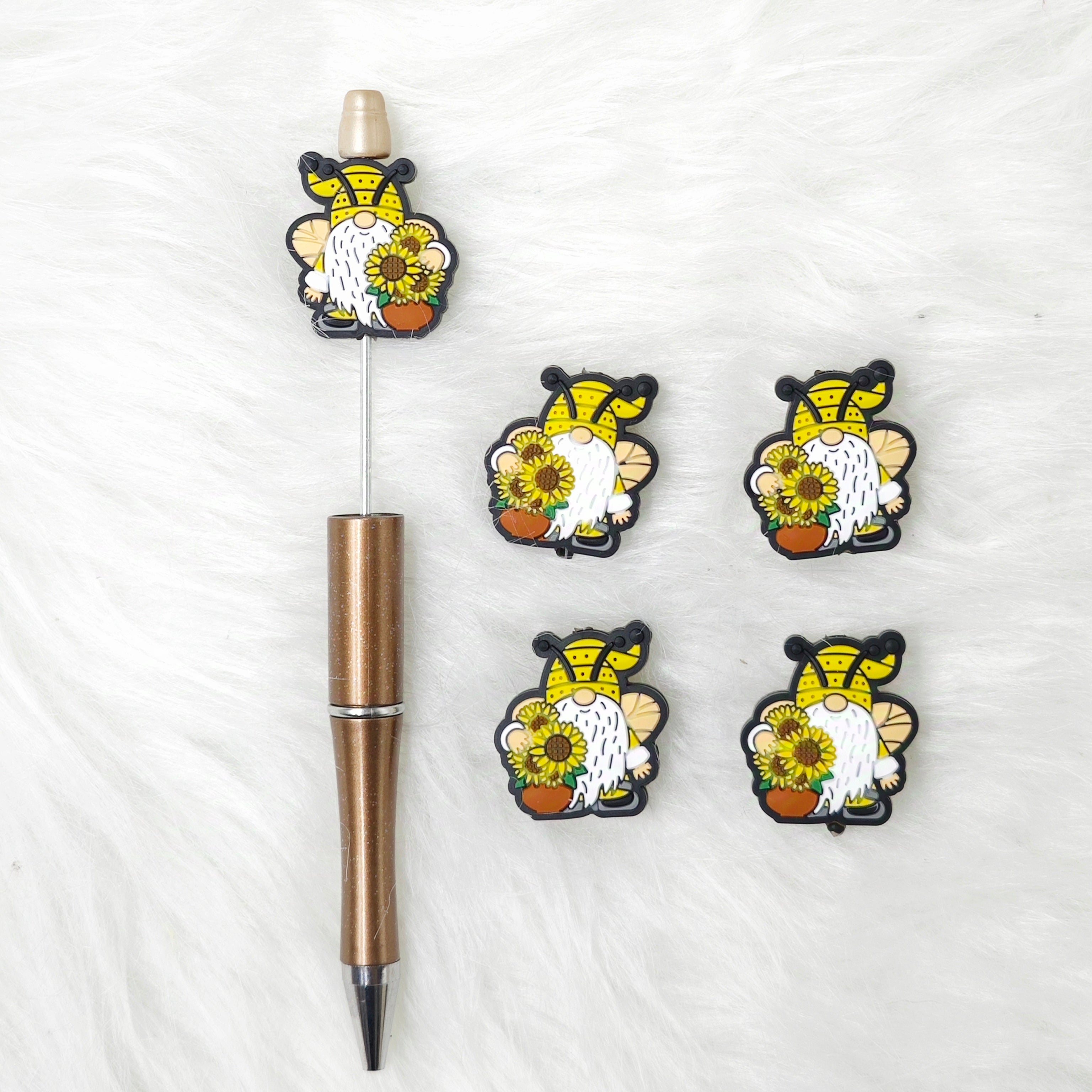 Gnomes silicone focal beads for Easter Day