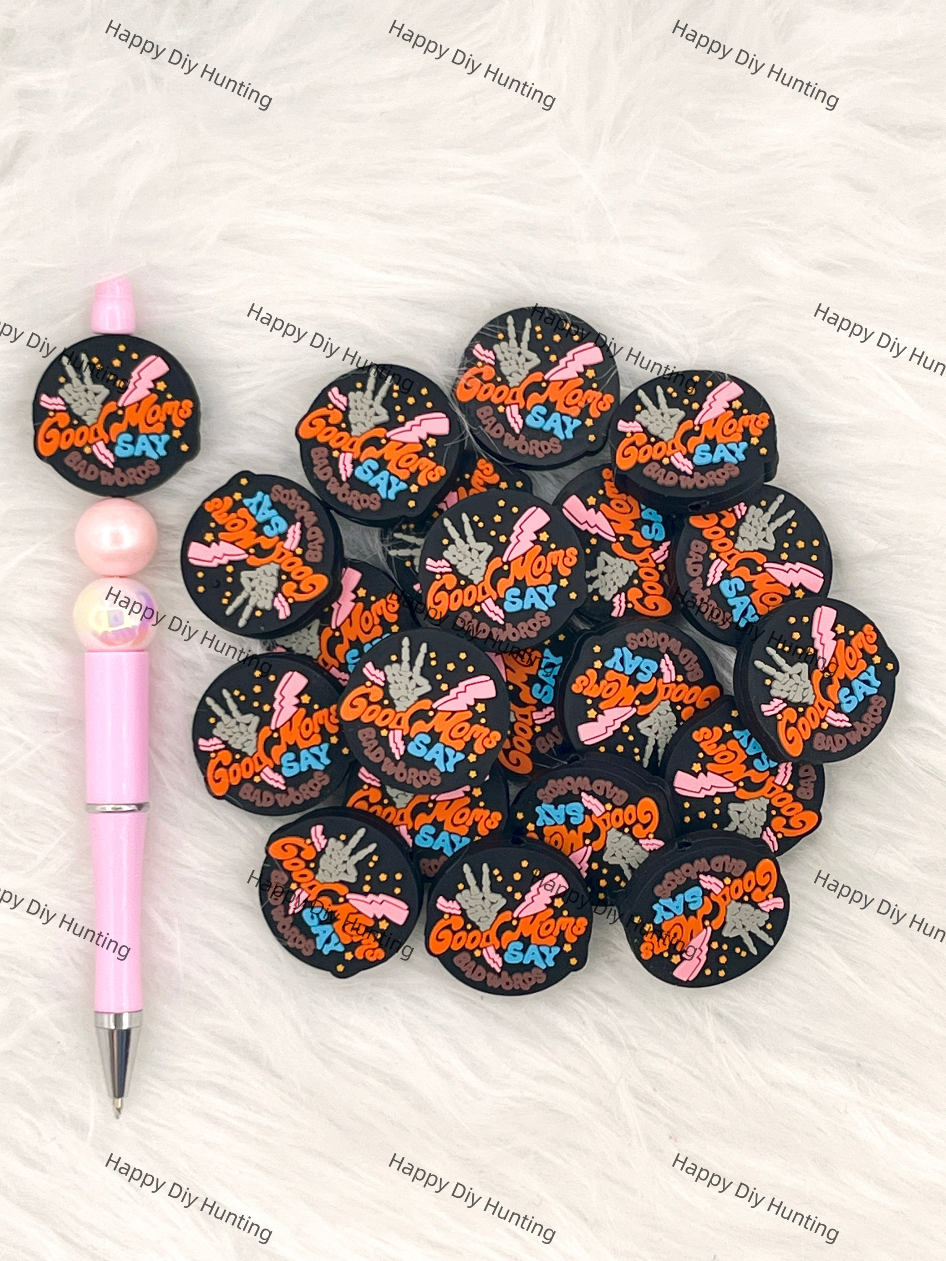 Good Moms Say Bad Words Silicone Focal Beads Wholesale, silicone focal beads for pens