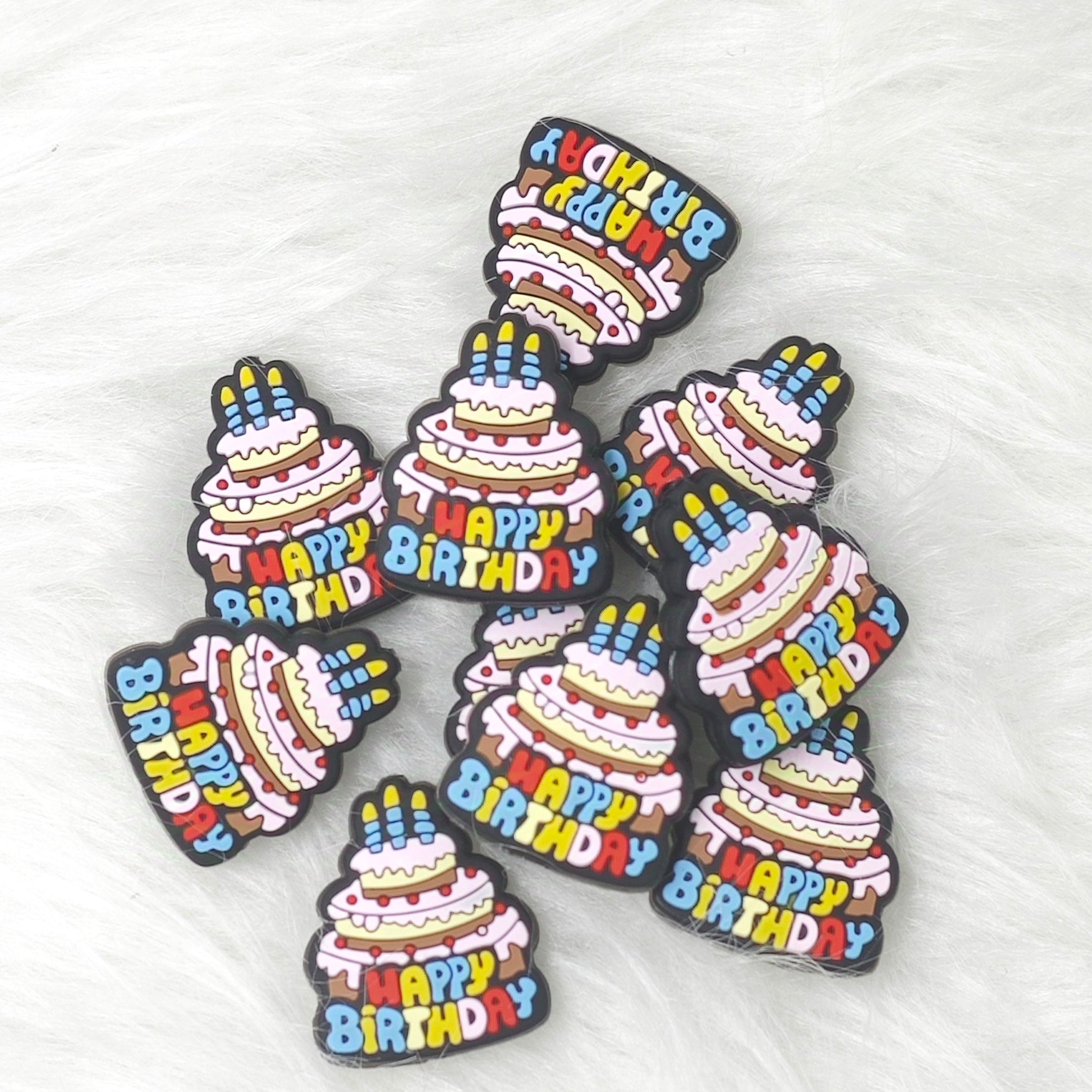 Happy Birthday, drink food focal beads, Quota Focal Beads