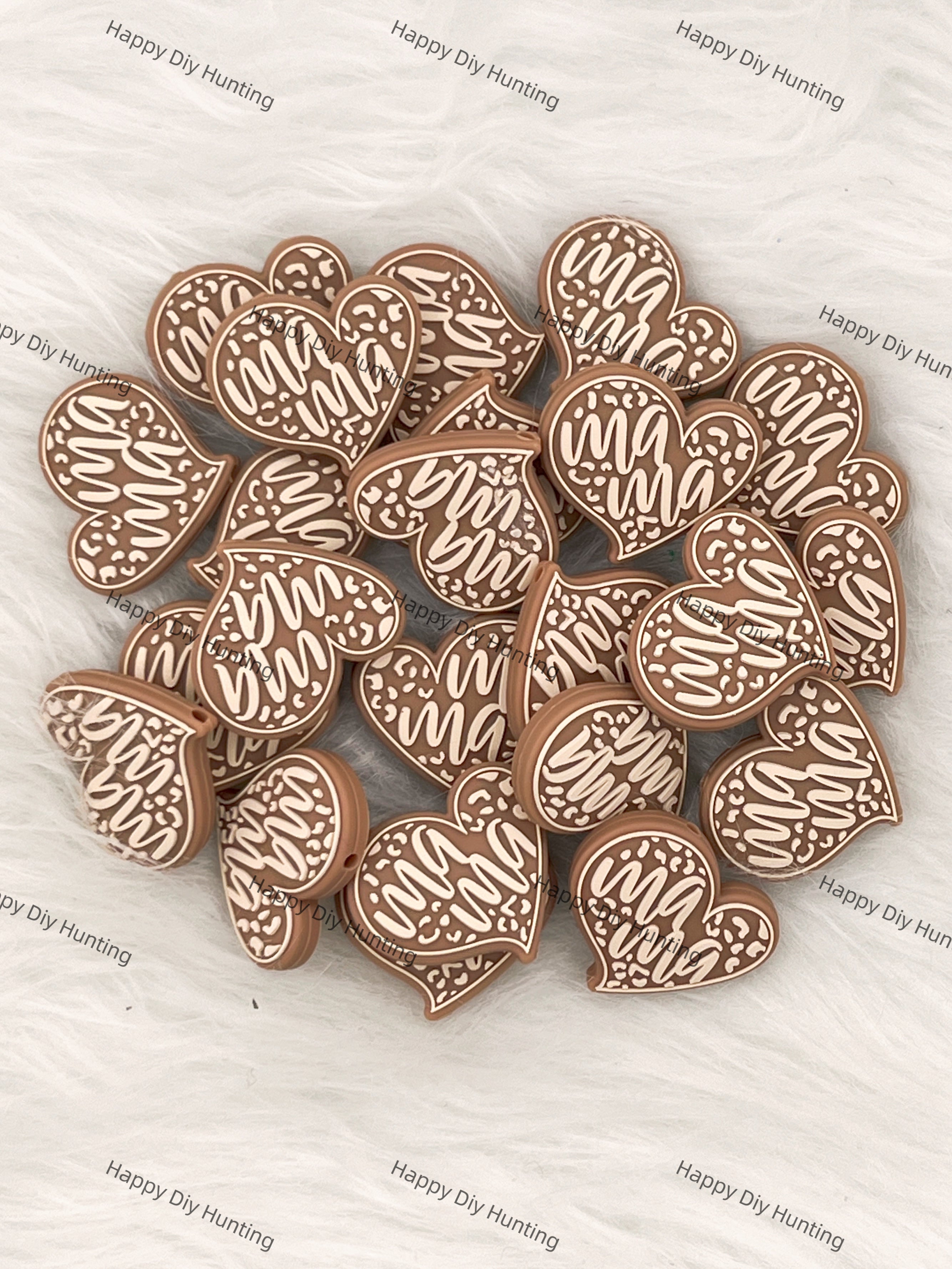 Heart MaMa Silicone Focal Beads Wholesale, silicone focal beads for pens