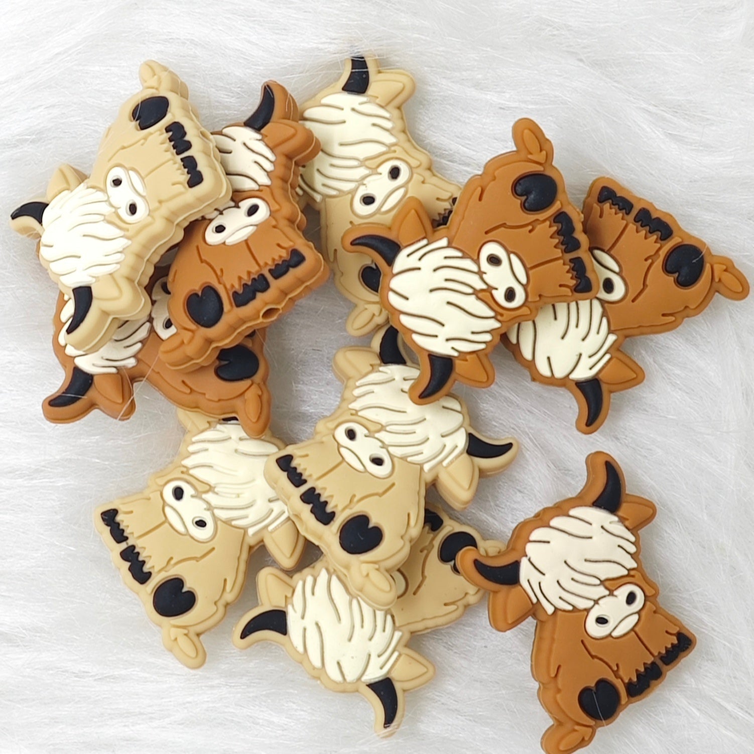 Highland Cow Silicone Focal Beads Wholesale
