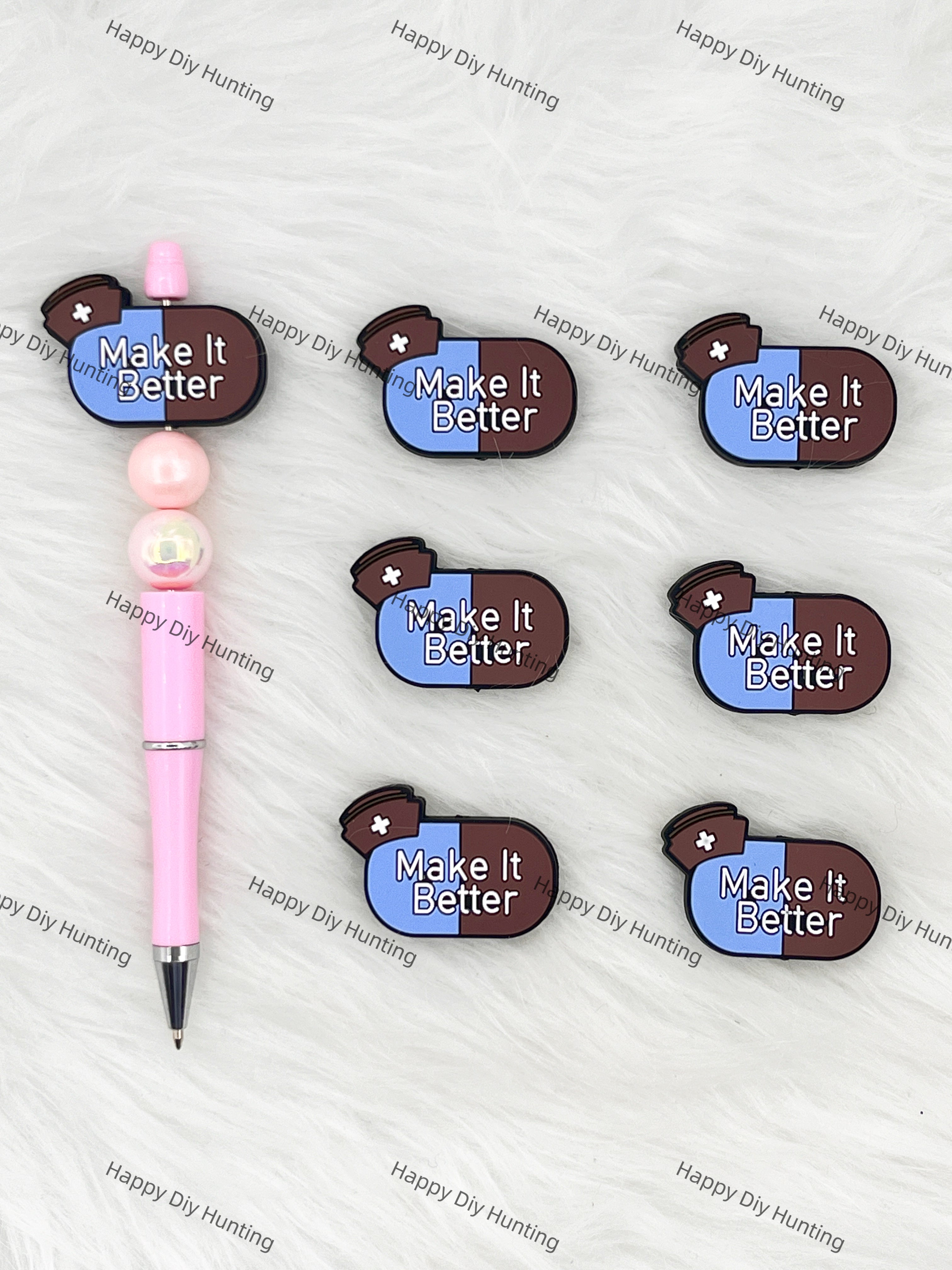Make It Better Silicone Focal Beads Wholesale, Nurse silicone focal beads for pens