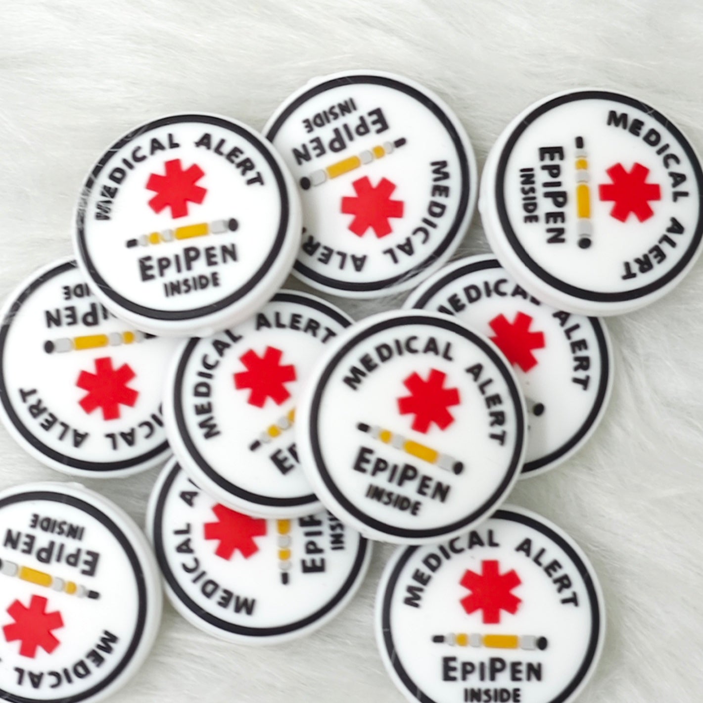 Medical Alert Silicone Focal Beads Wholesale Nursing Silicone Focal Beads