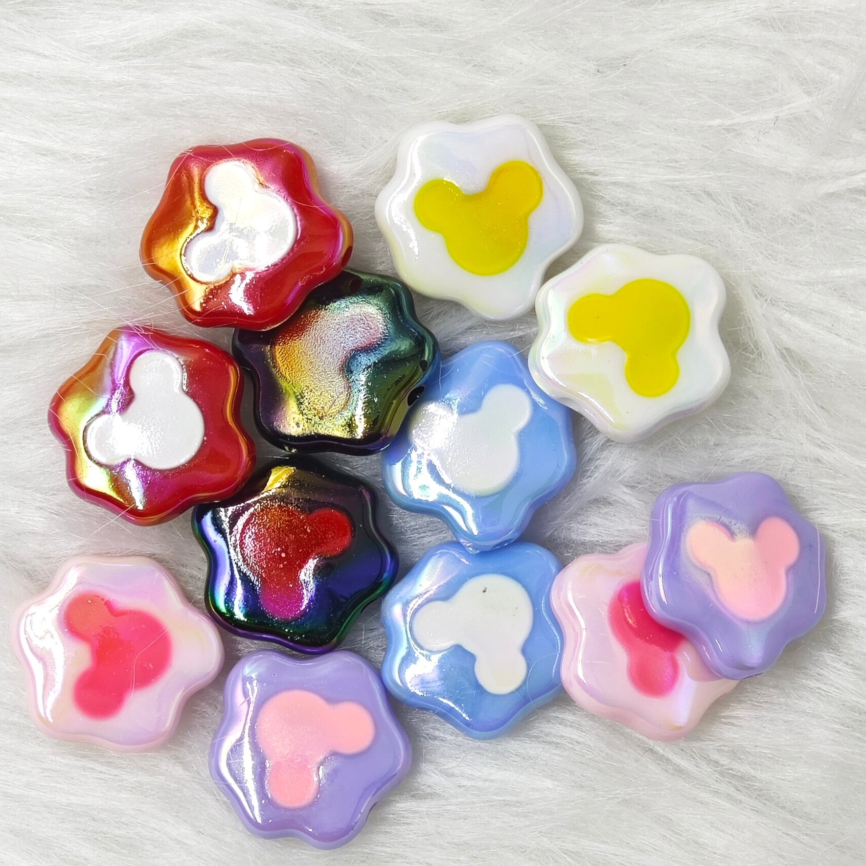 Cute Miciki Head Acrylic Beads