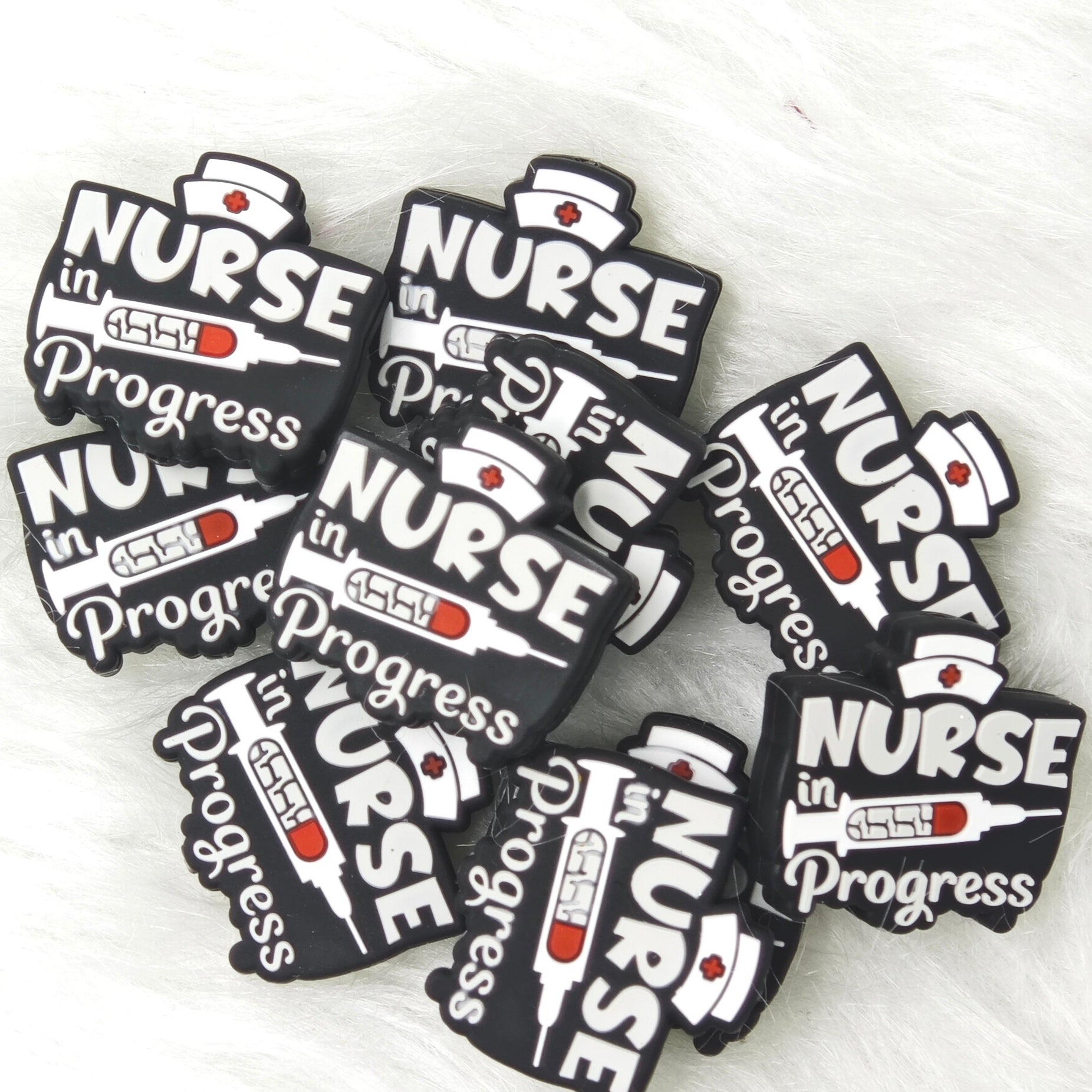Nurse in Progress Silicone Focal Beads Wholesale Medical Focal Beads