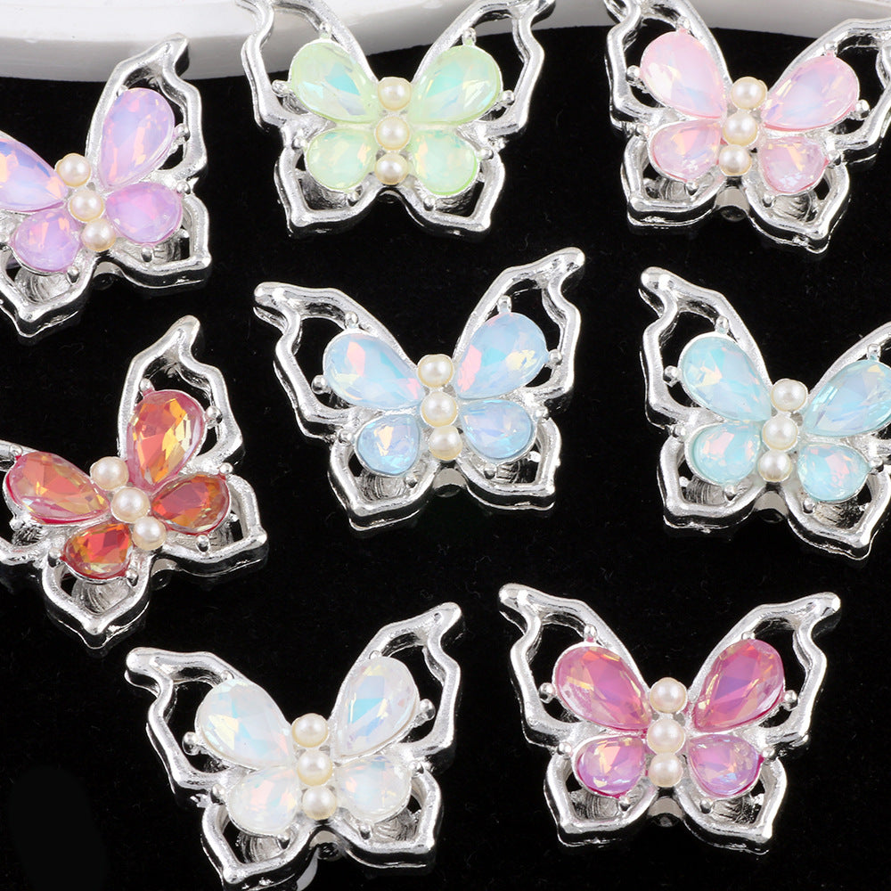 Pretty Fancy Butterfly Beads with Rhinestone