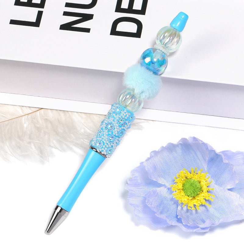 Pumpkin Shape Glitter Acrylic Beads