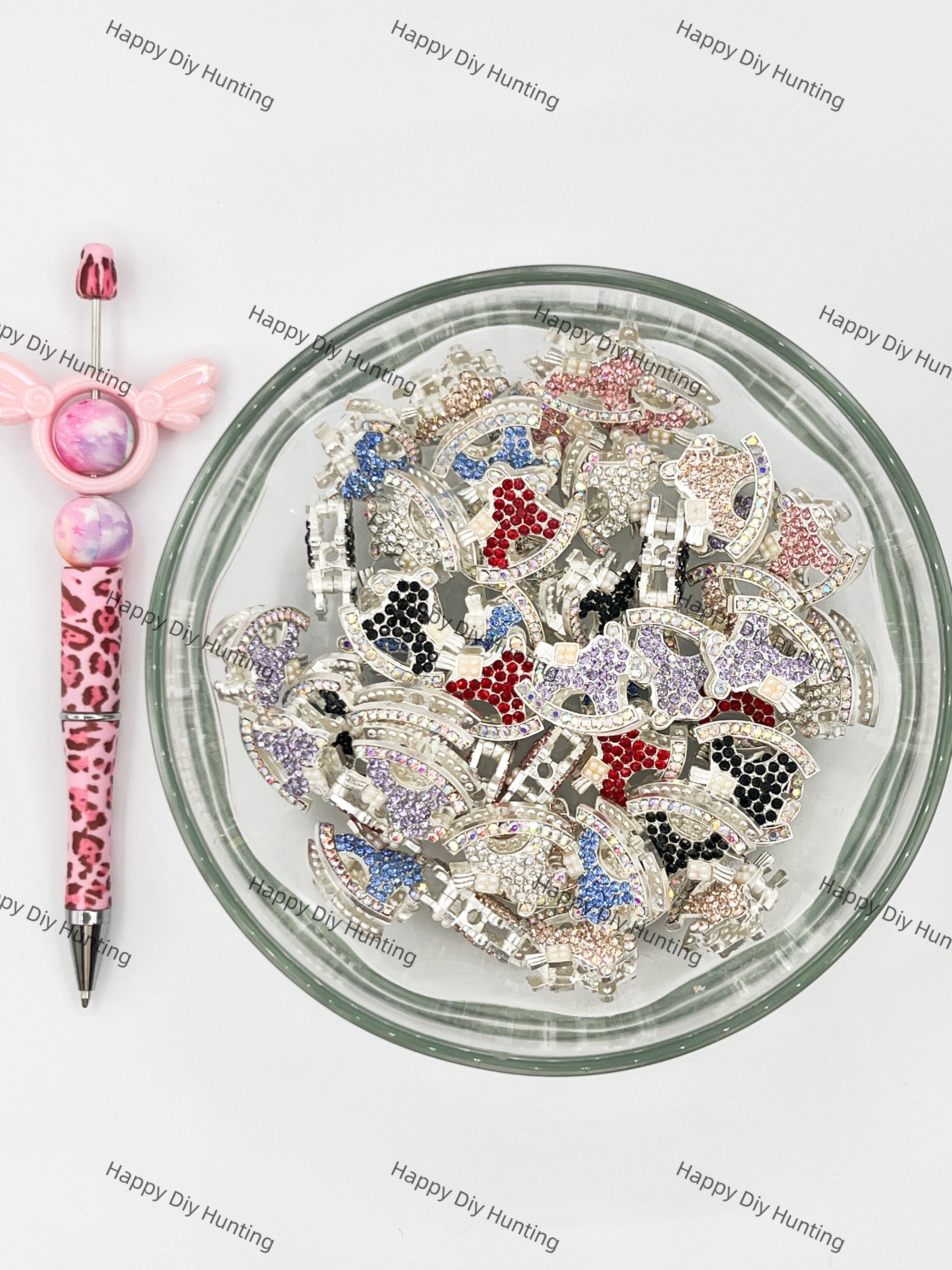Rocking Horse Rhinestone Beads