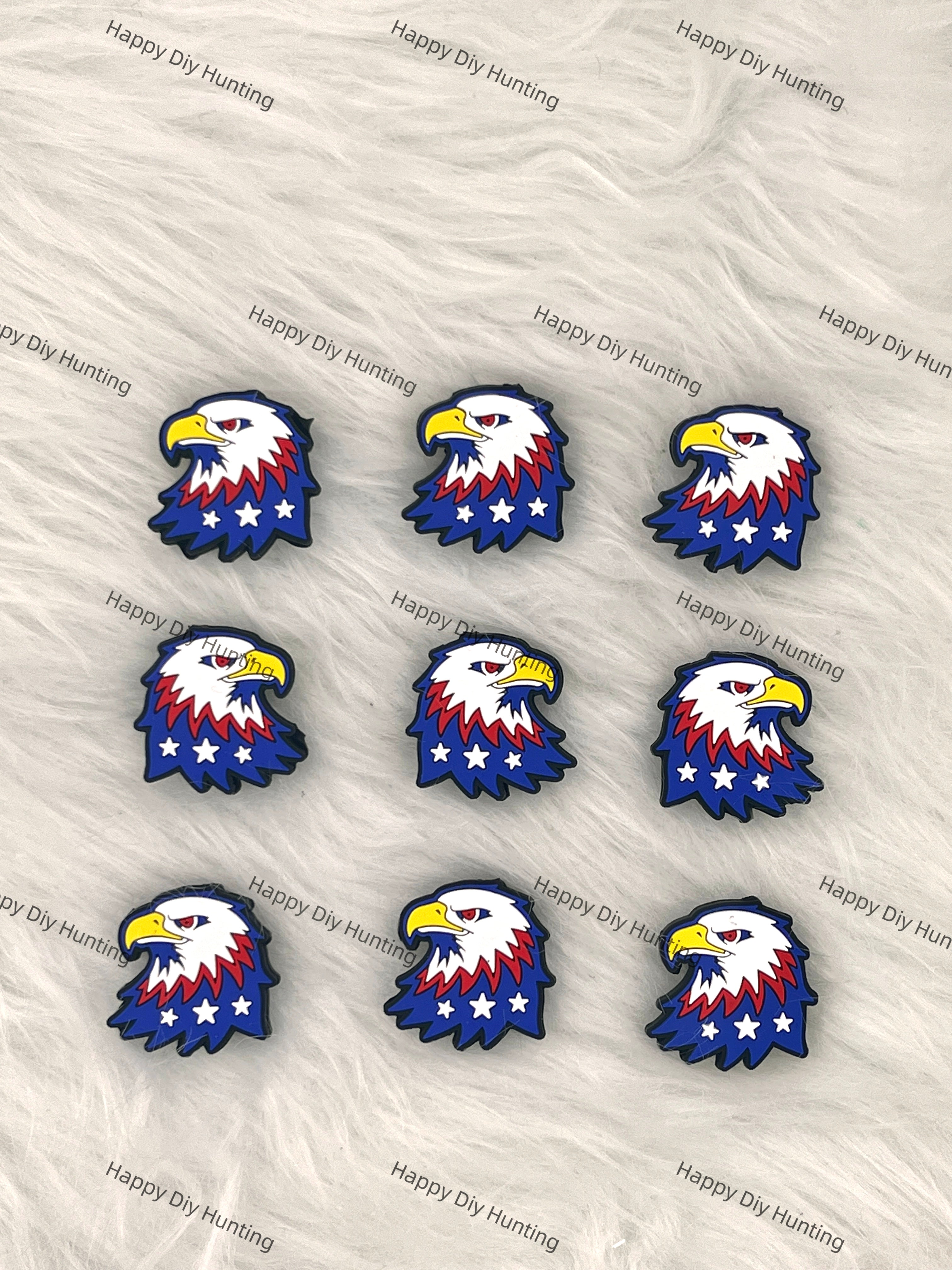 America Eagle Silicone Focal Beads Wholesale, Silicone focal beads for pens
