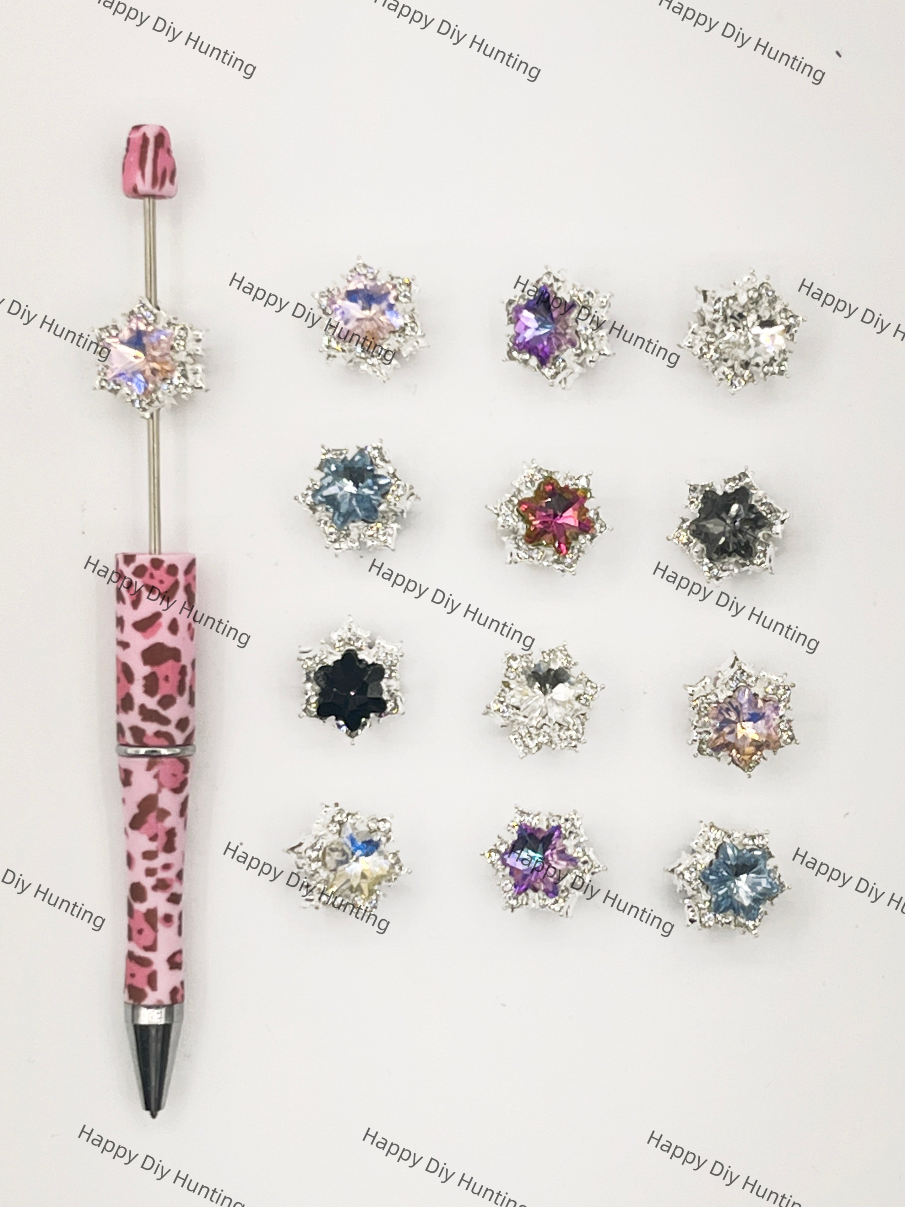 Snowflake Rhinestone  Beads