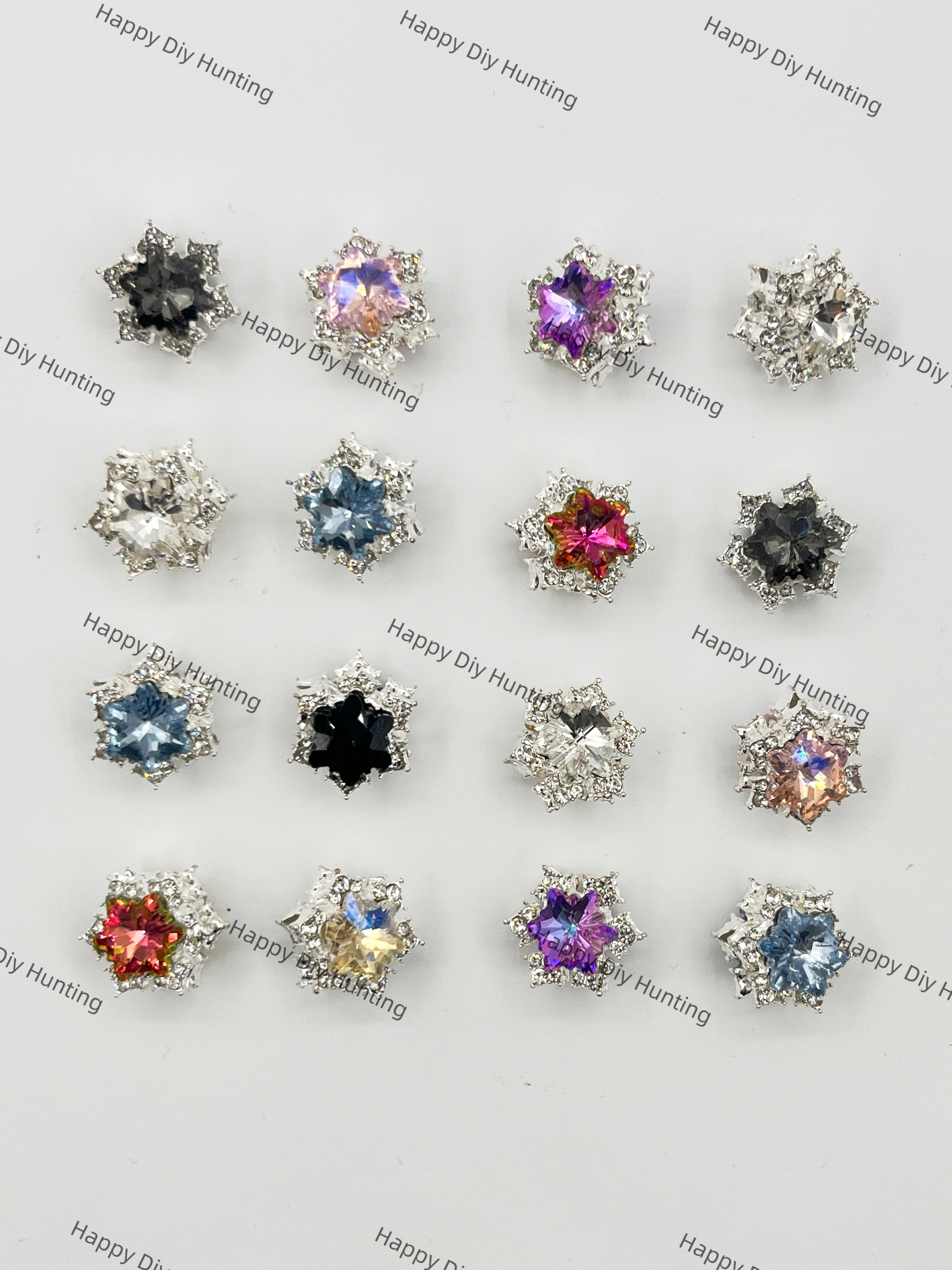 Snowflake Rhinestone  Beads