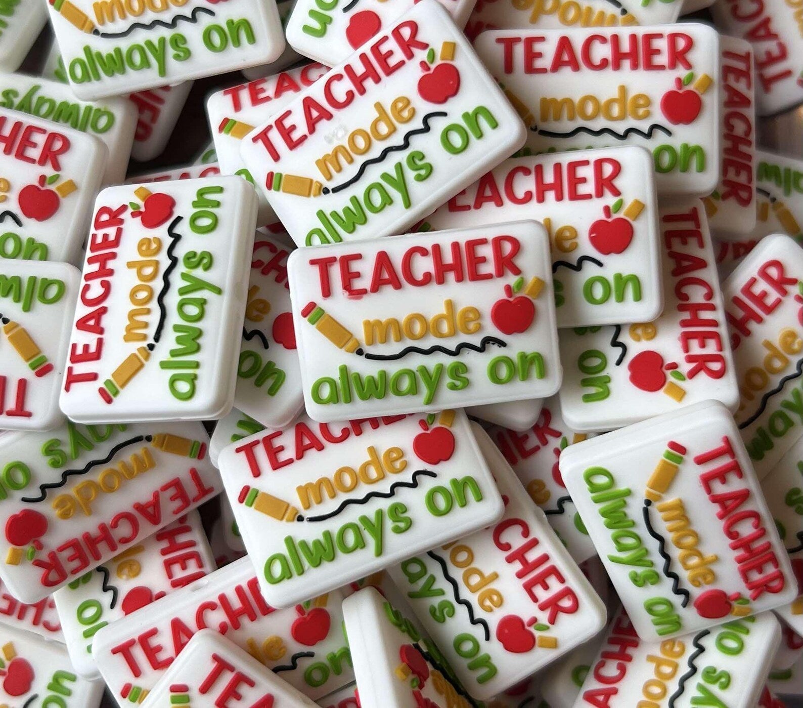 Teacher Mode Always On Focal Bead | Teacher Focal Beads