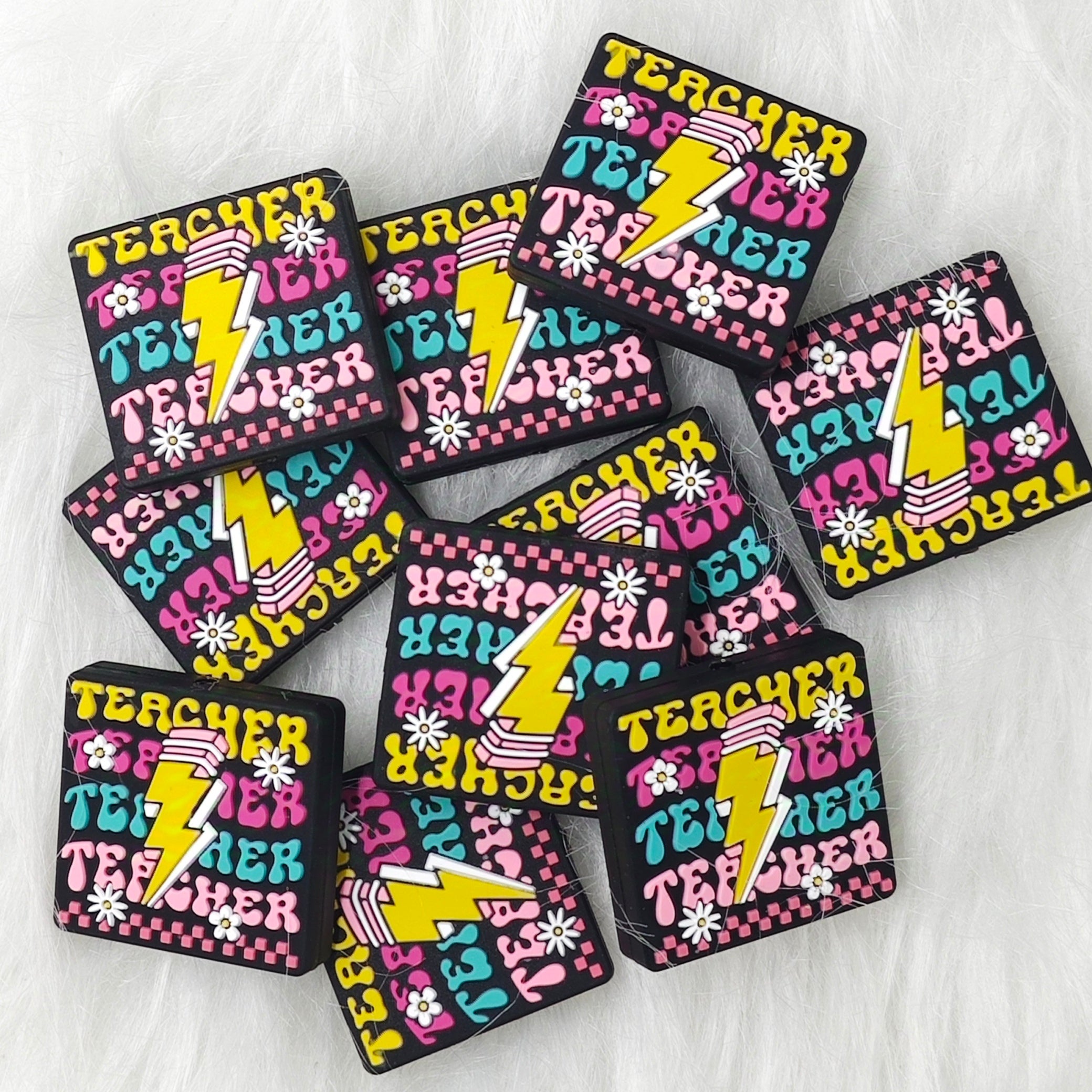 Teacher lighting Silicone Focal Beads