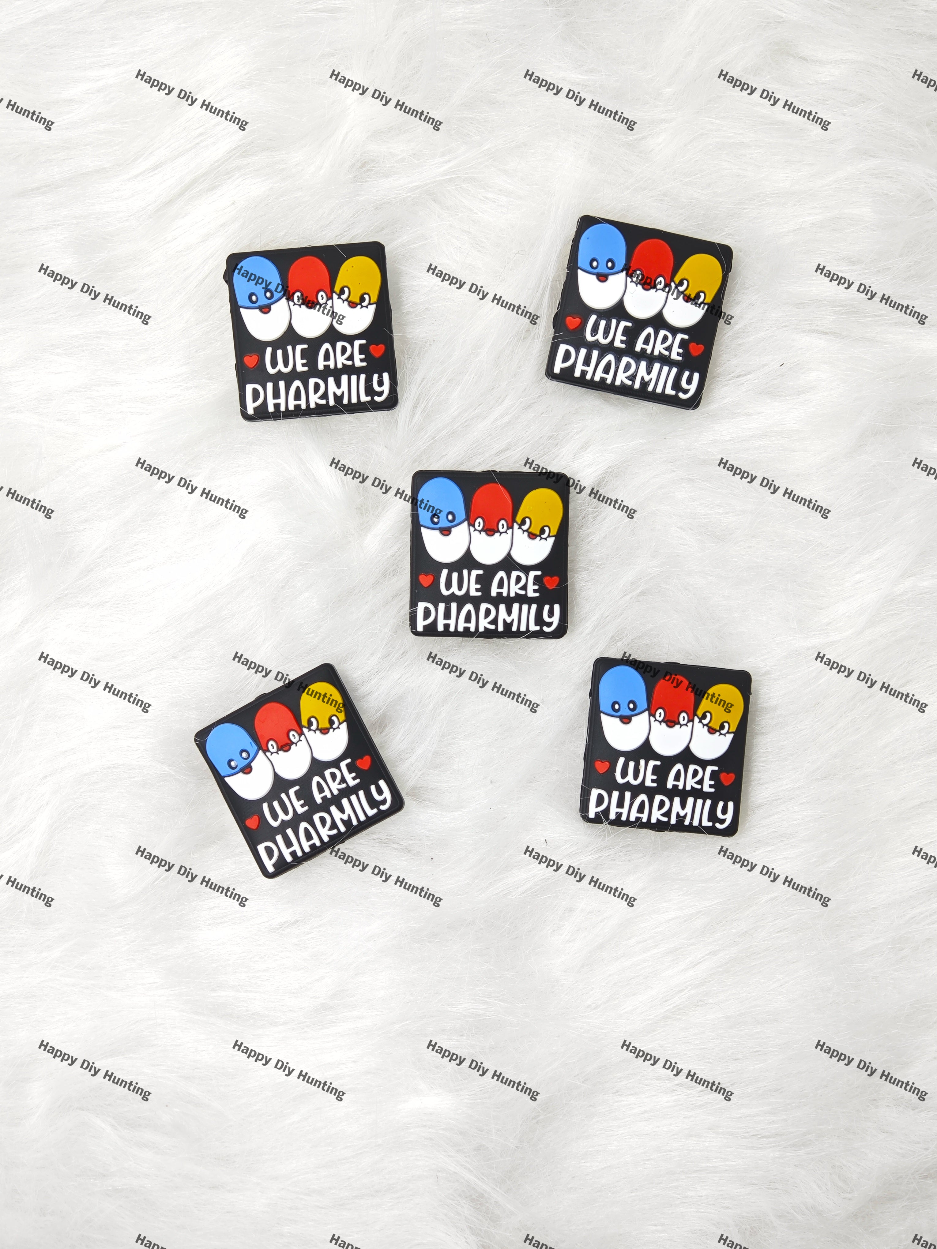 We are Pharmily Silicone Focal Beads Nurse Focal Beads Funny Cartoon Focal Beads DIY Accessories