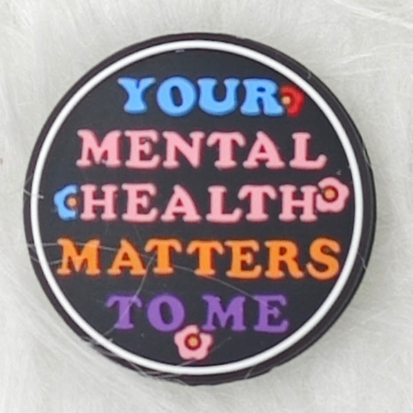 Your Mental Health Matters to Me Silicone Focal Beads Nurse Focal Beads Love Notes Focal Beads